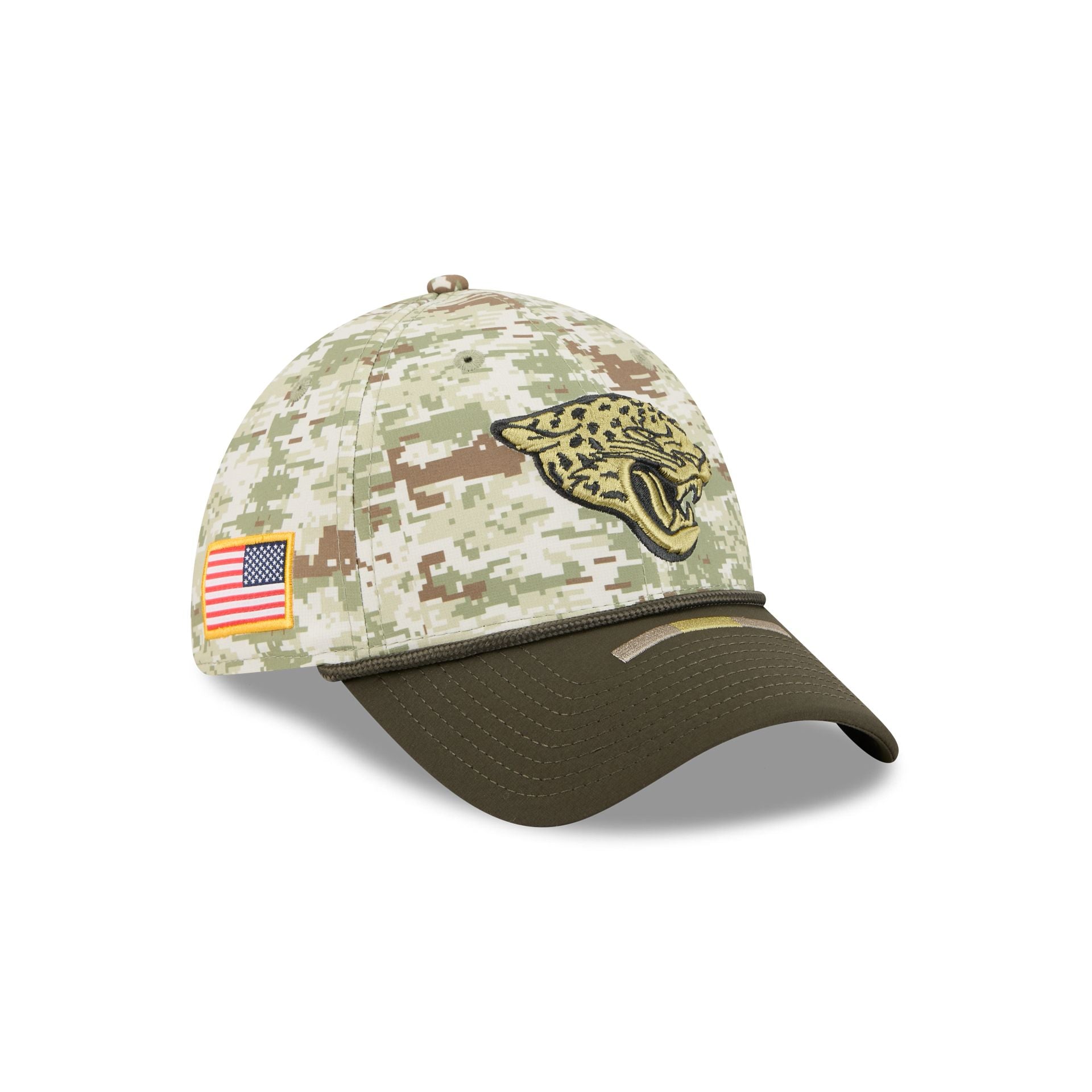 Jacksonville Jaguars 2025 Salute to Service Digi Camo 39THIRTY Stretch Fit Hat