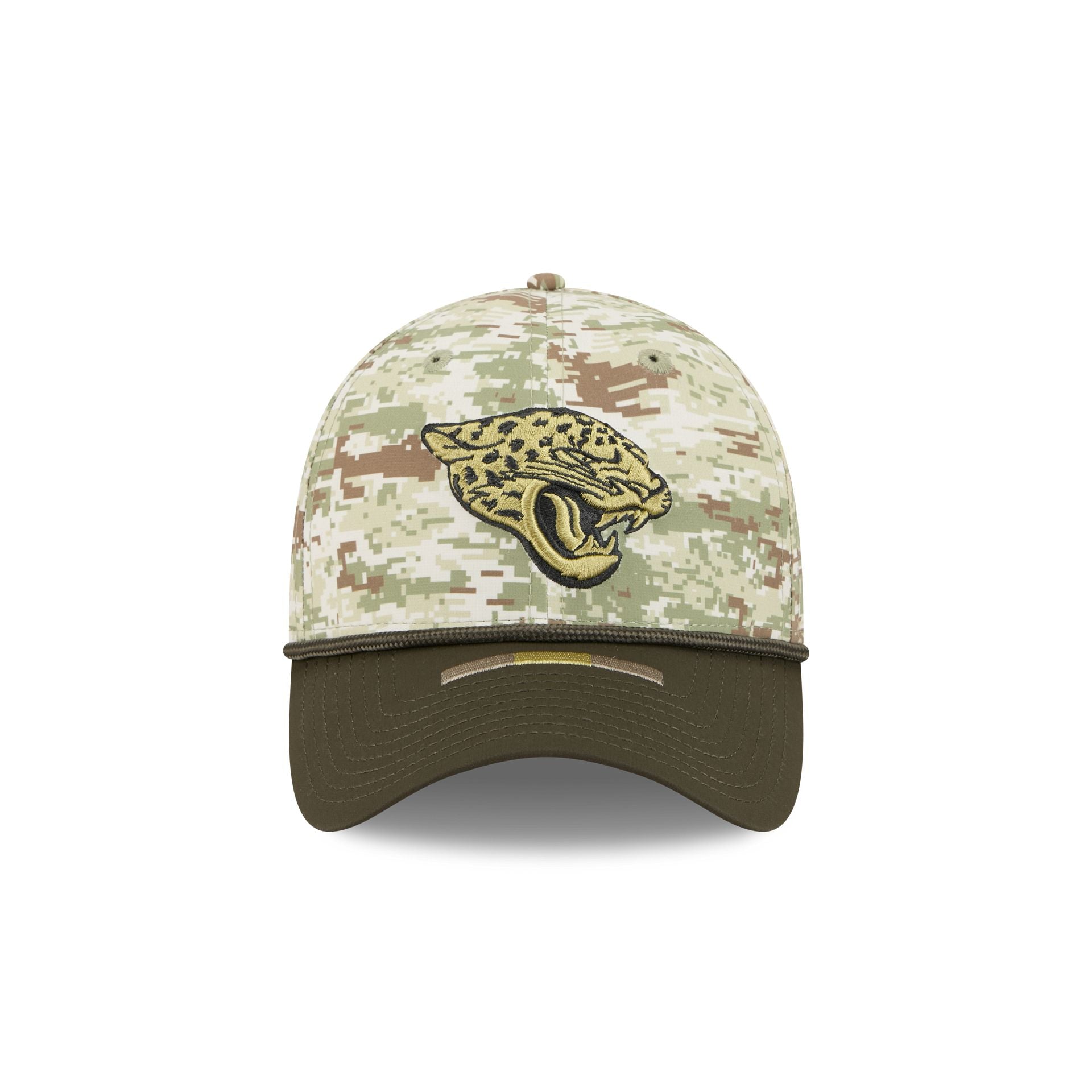 Jacksonville Jaguars 2025 Salute to Service Digi Camo 39THIRTY Stretch Fit Hat - Image 2