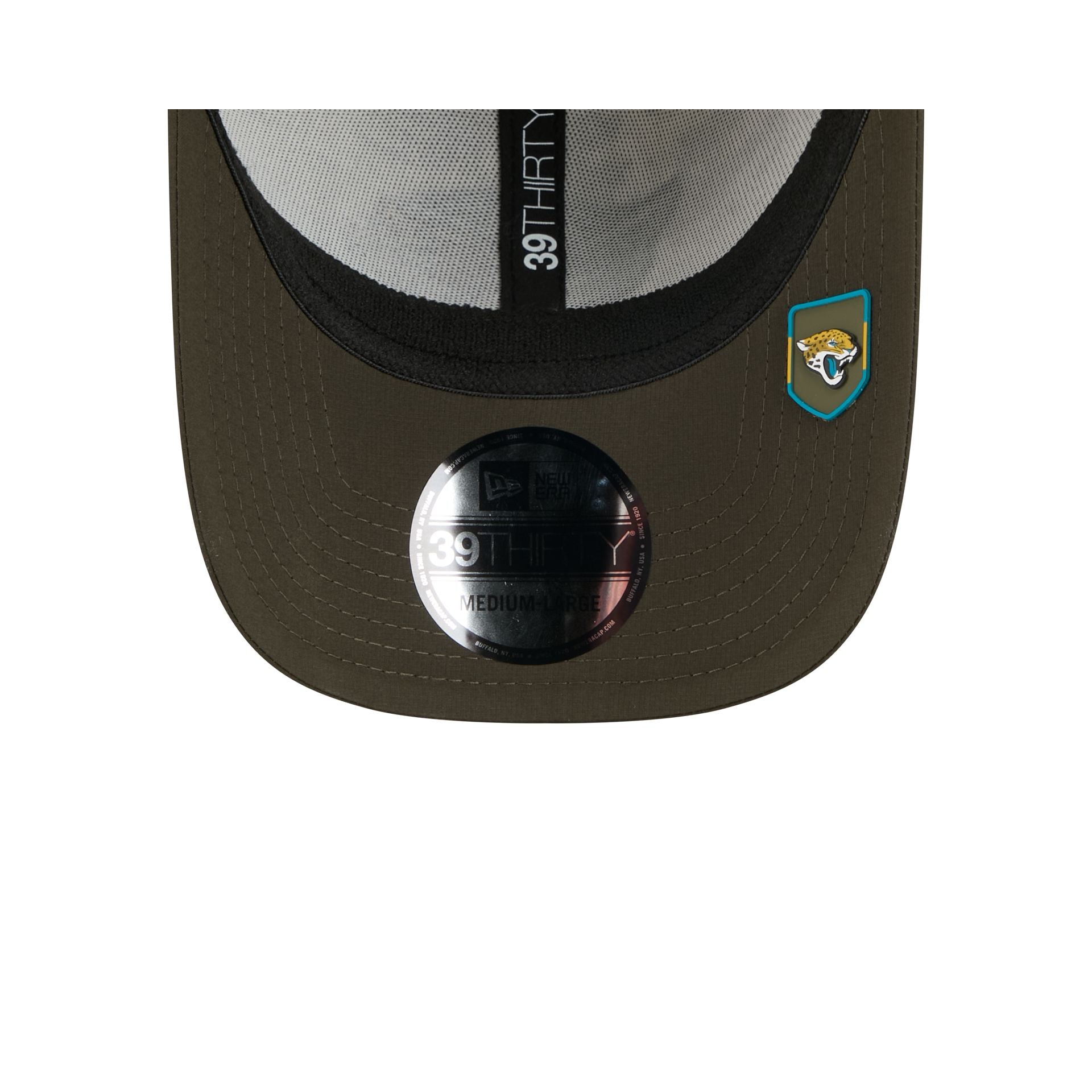 Jacksonville Jaguars 2025 Salute to Service Digi Camo 39THIRTY Stretch Fit Hat - Image 7