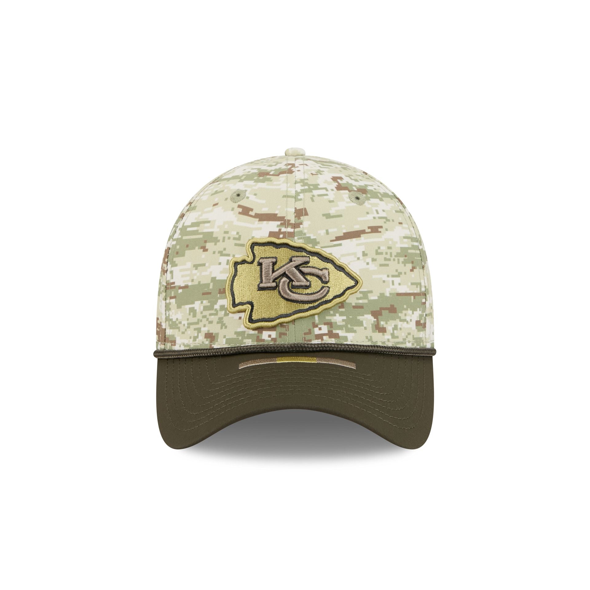 Kansas City Chiefs 2025 Salute to Service Digi Camo 39THIRTY Stretch Fit Hat - Image 2