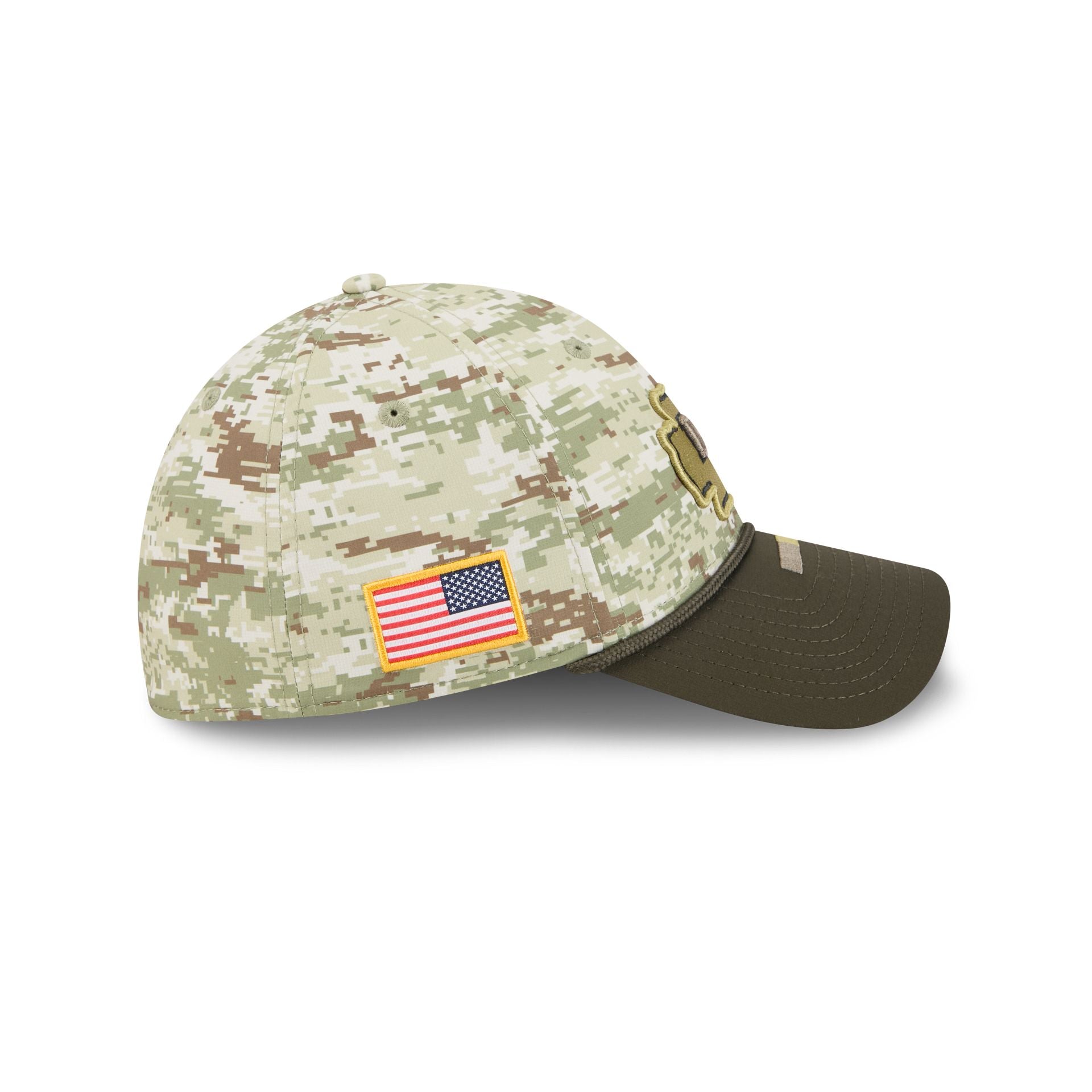 Kansas City Chiefs 2025 Salute to Service Digi Camo 39THIRTY Stretch Fit Hat - Image 4
