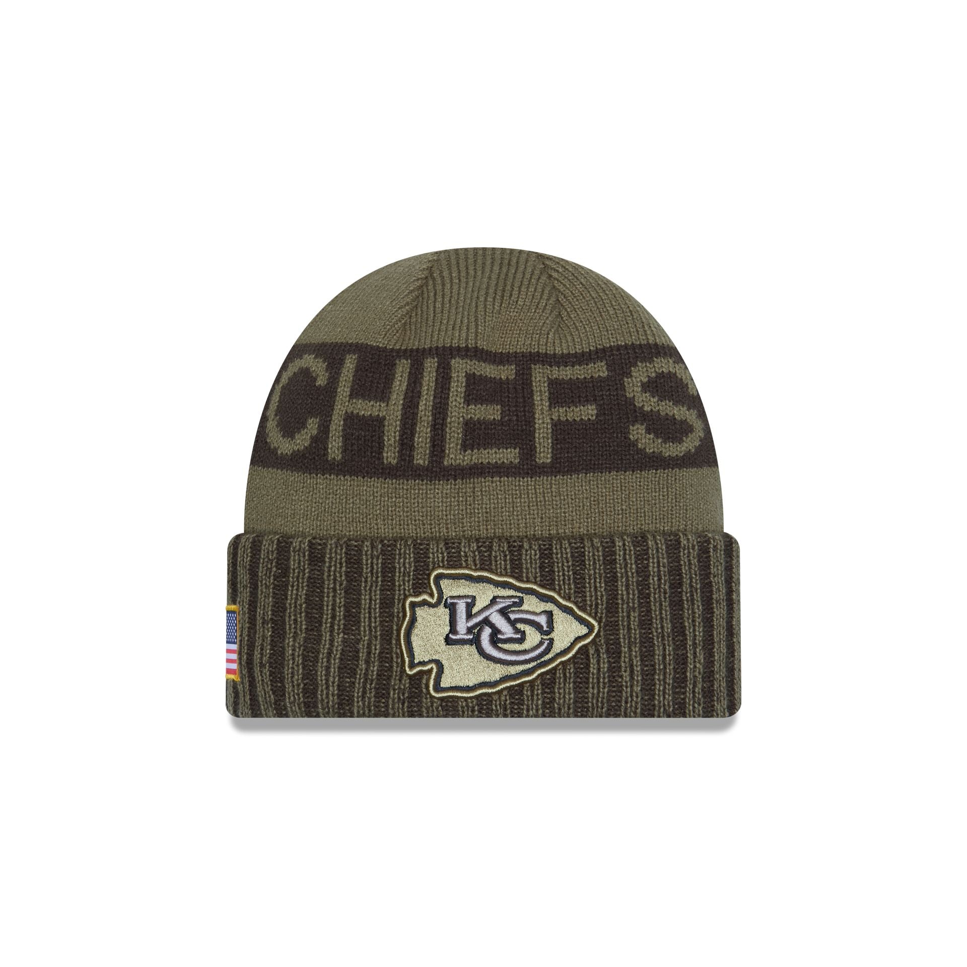 Kansas City Chiefs 2025 Salute to Service Cuff Knit Hat