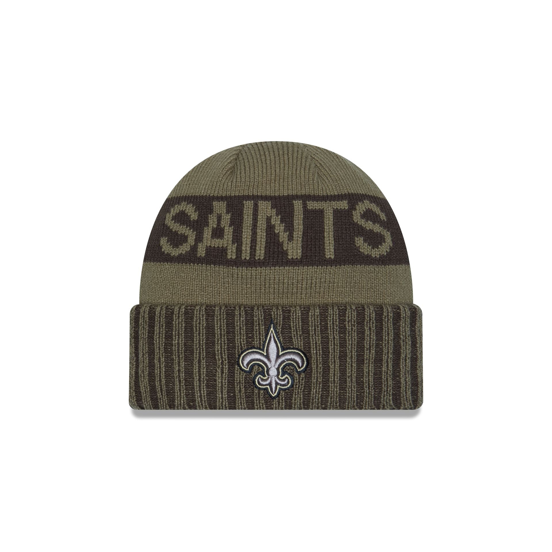 New Orleans Saints 2025 Salute to Service Cuff Knit Hat