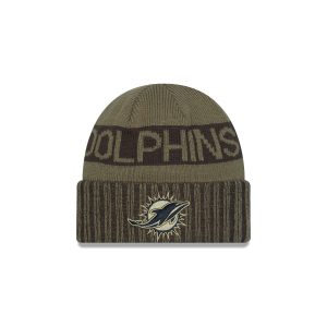 Miami Dolphins 2025 Salute to Service Cuff Knit Hat