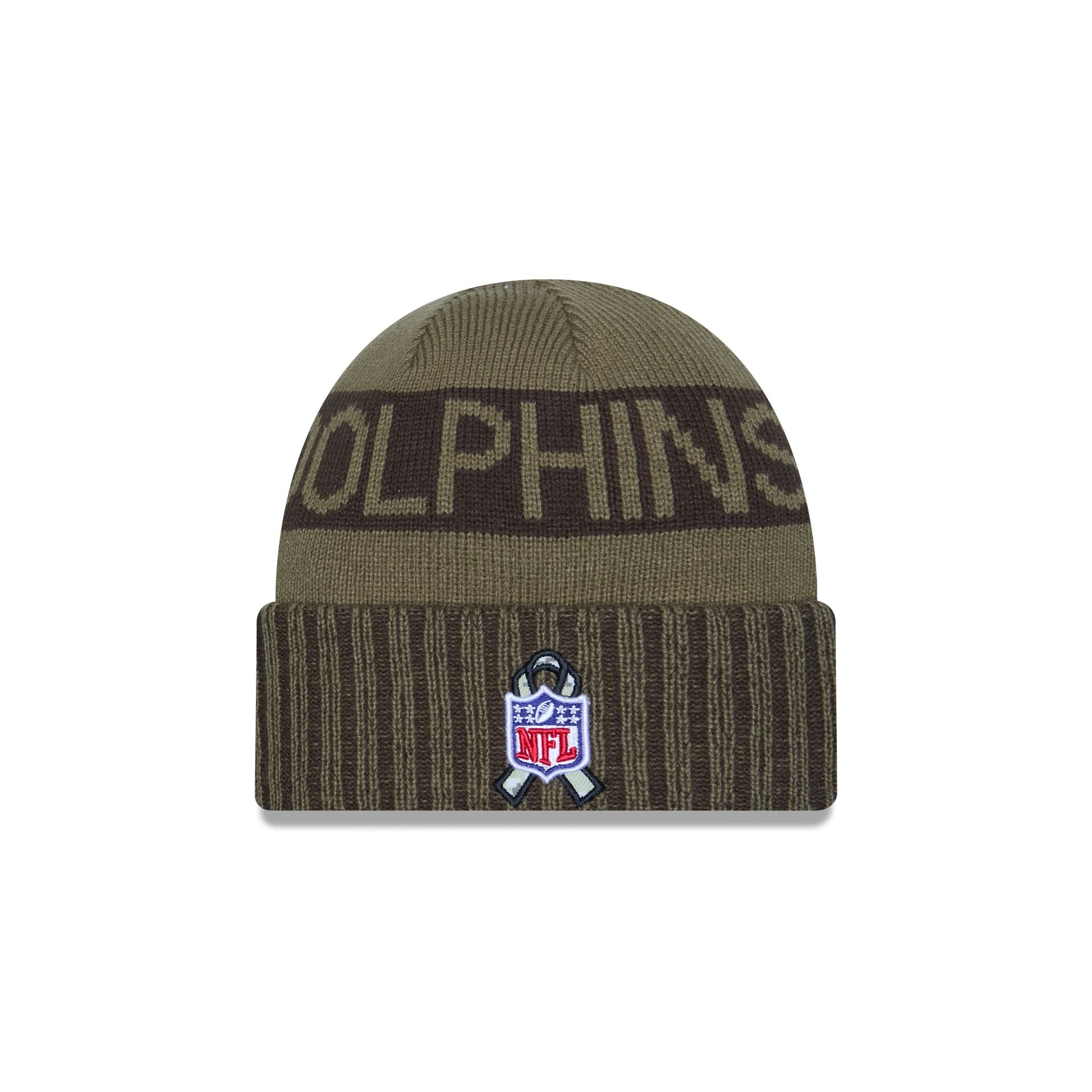Miami Dolphins 2025 Salute to Service Cuff Knit Hat - Image 4