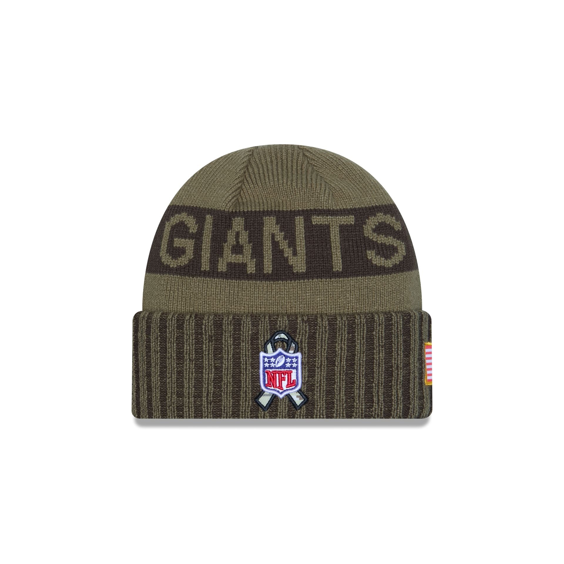 New York Giants 2025 Salute to Service Cuff Knit Hat - Image 4