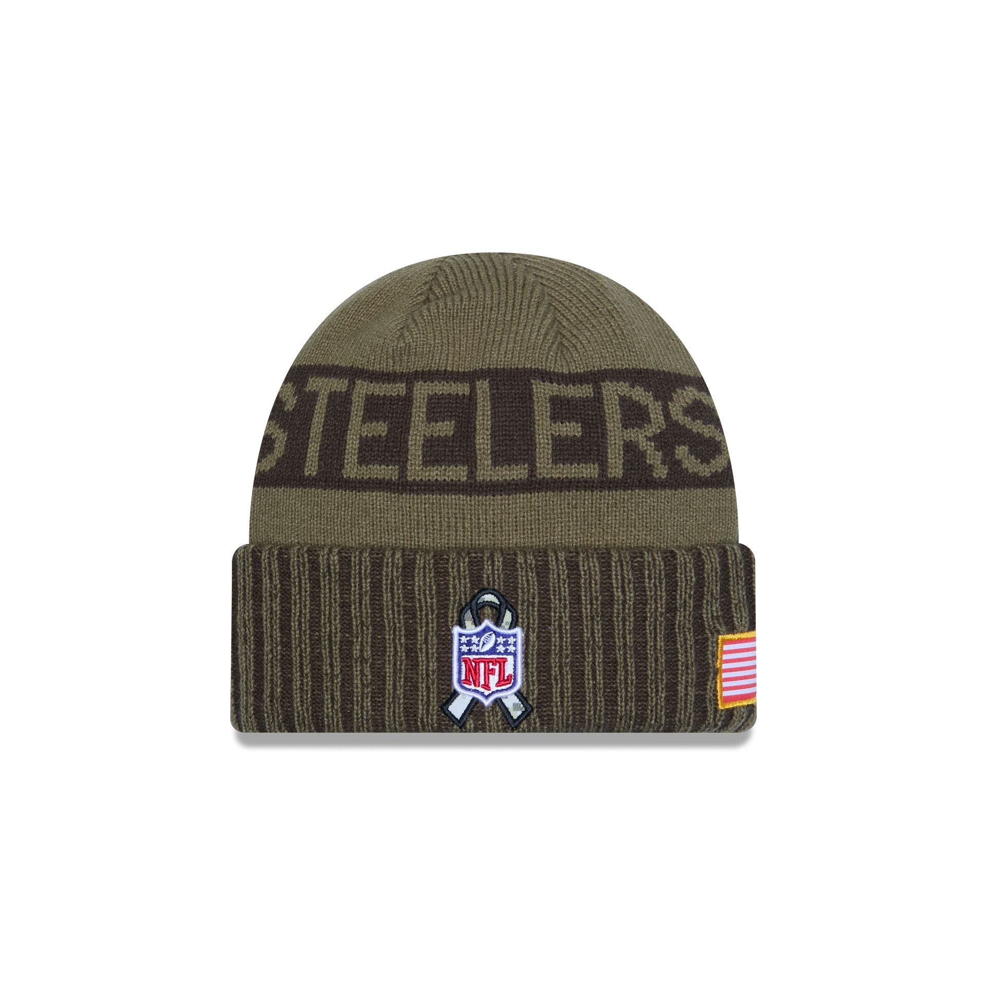 Pittsburgh Steelers 2025 Salute to Service Cuff Knit Hat - Image 4