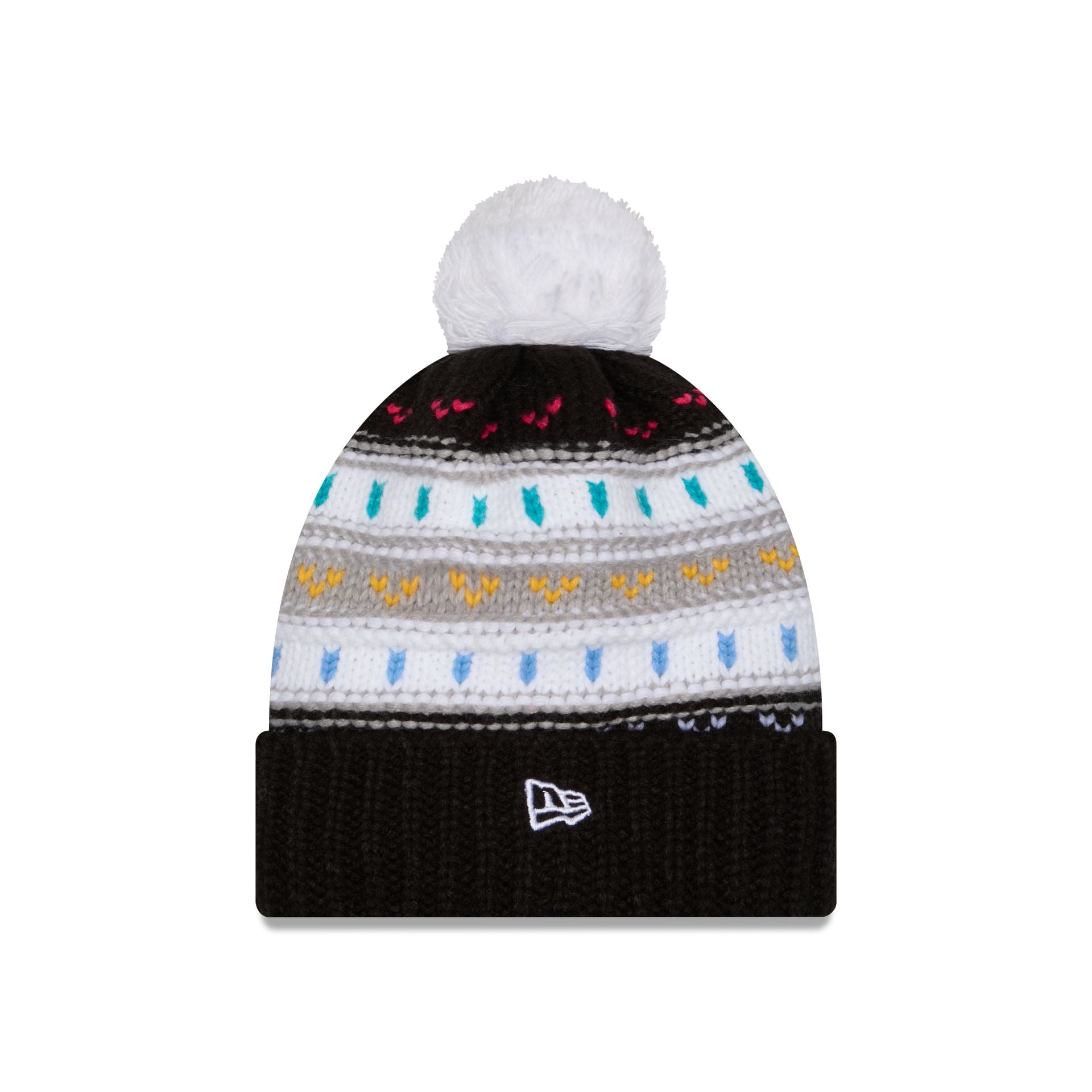 New York Giants 2025 Crucial Catch Women's Pom Knit Hat - Image 3