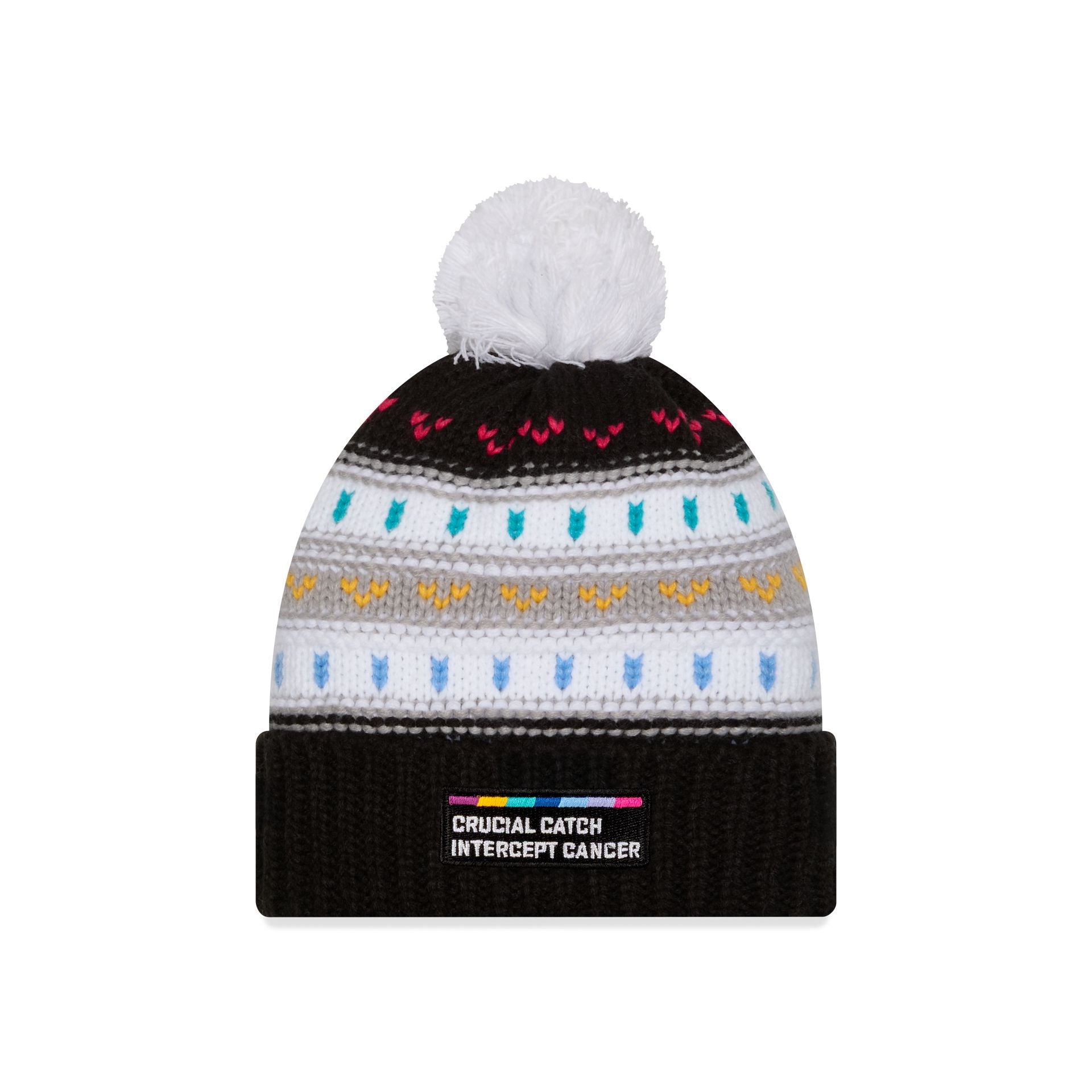 Miami Dolphins 2025 Crucial Catch Women's Pom Knit Hat - Image 2