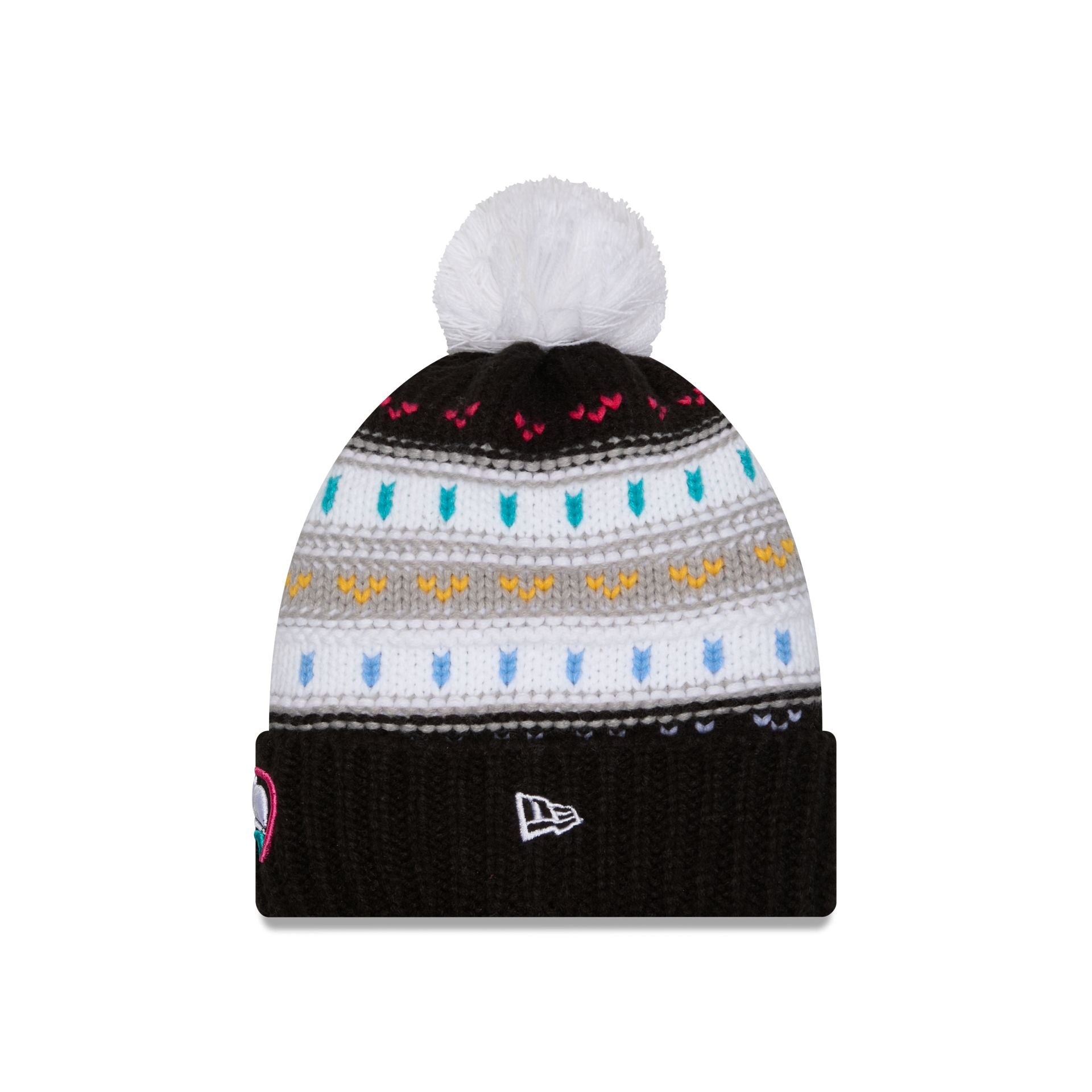 Seattle Seahawks 2025 Crucial Catch Women's Pom Knit Hat - Image 3