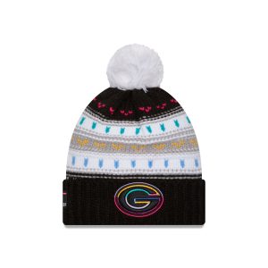 Green Bay Packers 2025 Crucial Catch Women's Pom Knit Hat