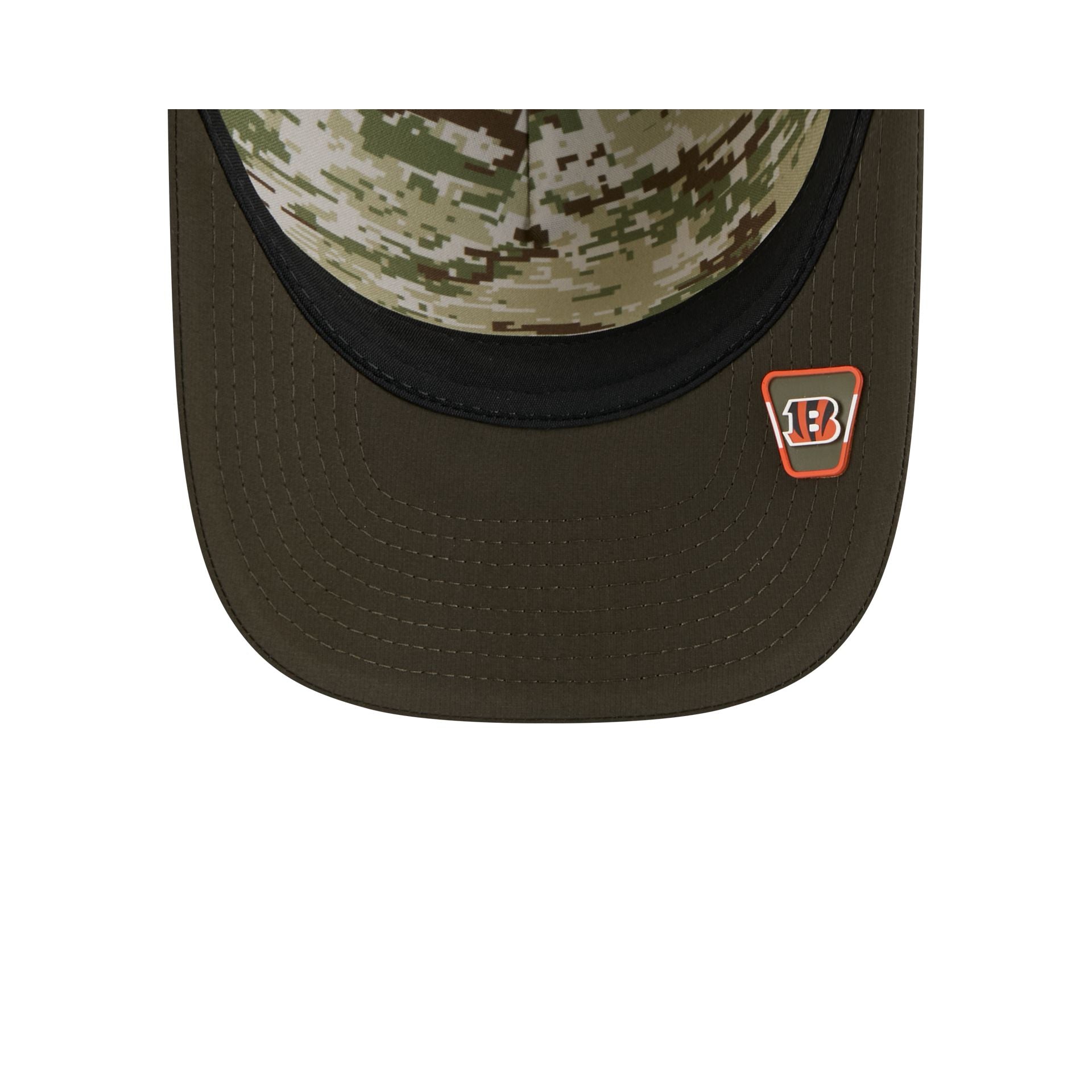 Cincinnati Bengals 2025 Salute to Service 9FORTY M-Crown A-Frame Trucker Hat - Image 7