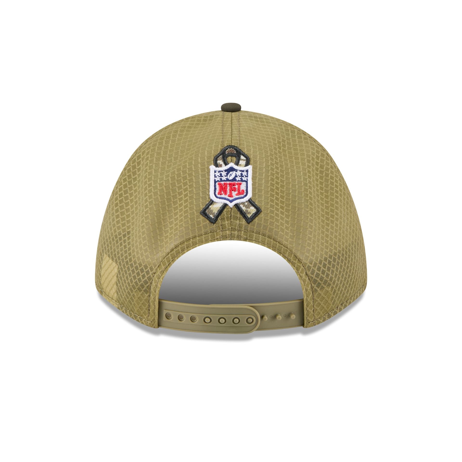 Detroit Lions 2025 Salute to Service 9FORTY M-Crown A-Frame Trucker Hat - Image 6