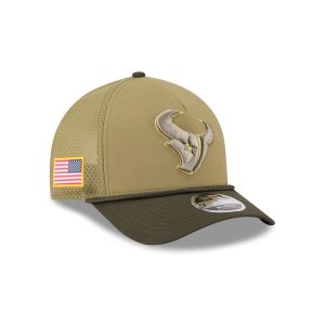 Houston Texans 2025 Salute to Service 9FORTY M-Crown A-Frame Trucker Hat