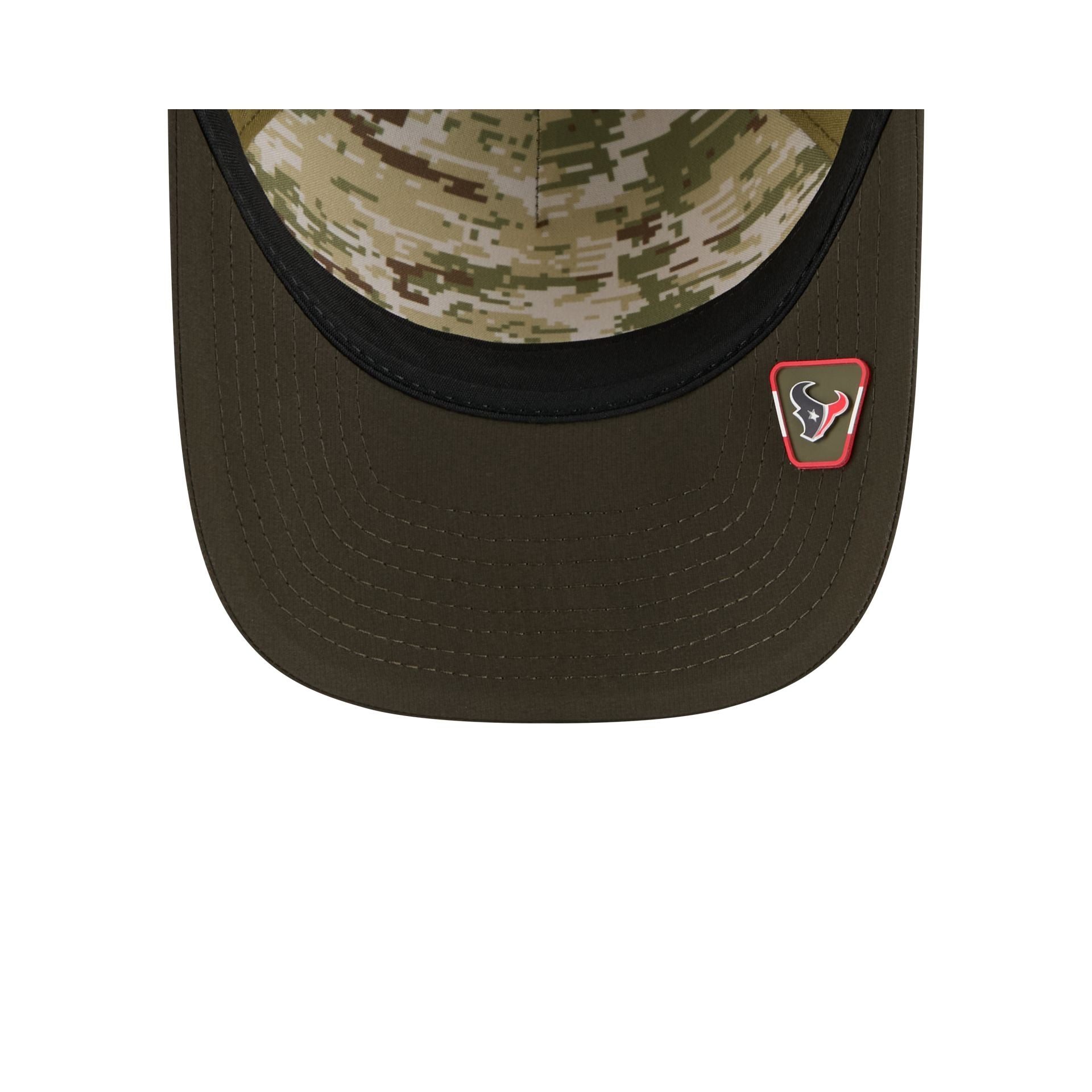 Houston Texans 2025 Salute to Service 9FORTY M-Crown A-Frame Trucker Hat - Image 7