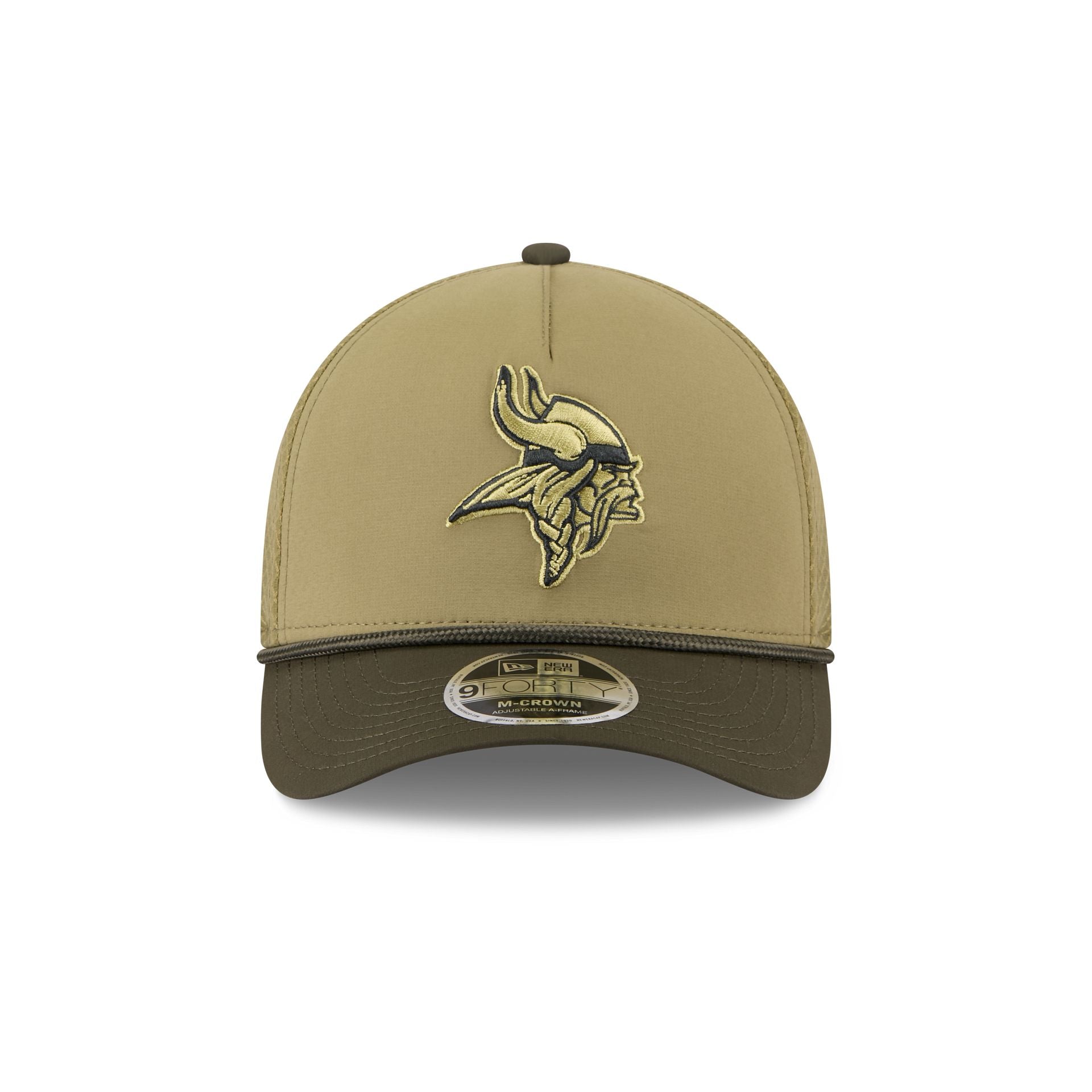 Minnesota Vikings 2025 Salute to Service 9FORTY M-Crown A-Frame Trucker Hat - Image 2
