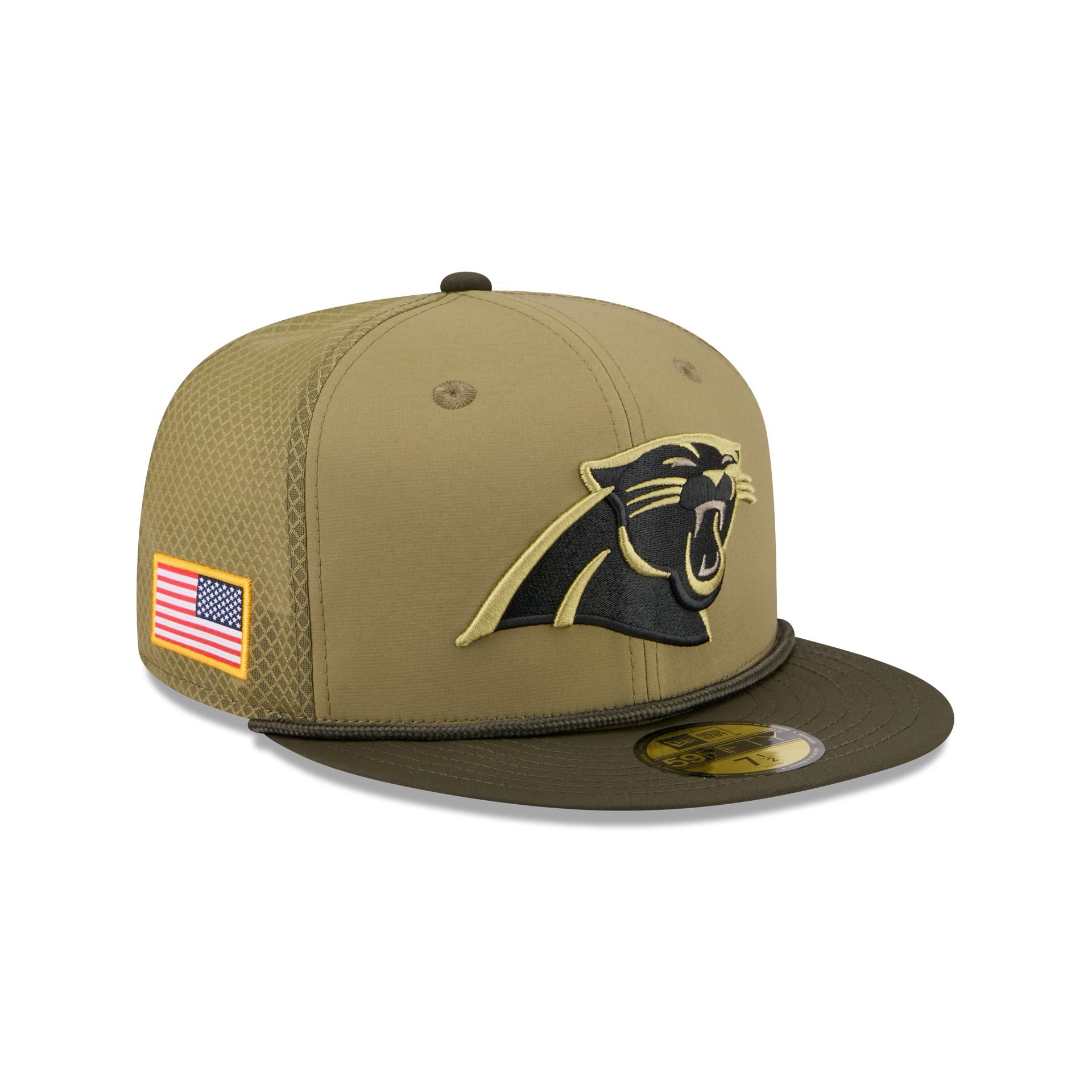 Carolina Panthers 2025 Salute to Service 59FIFTY Fitted Hat