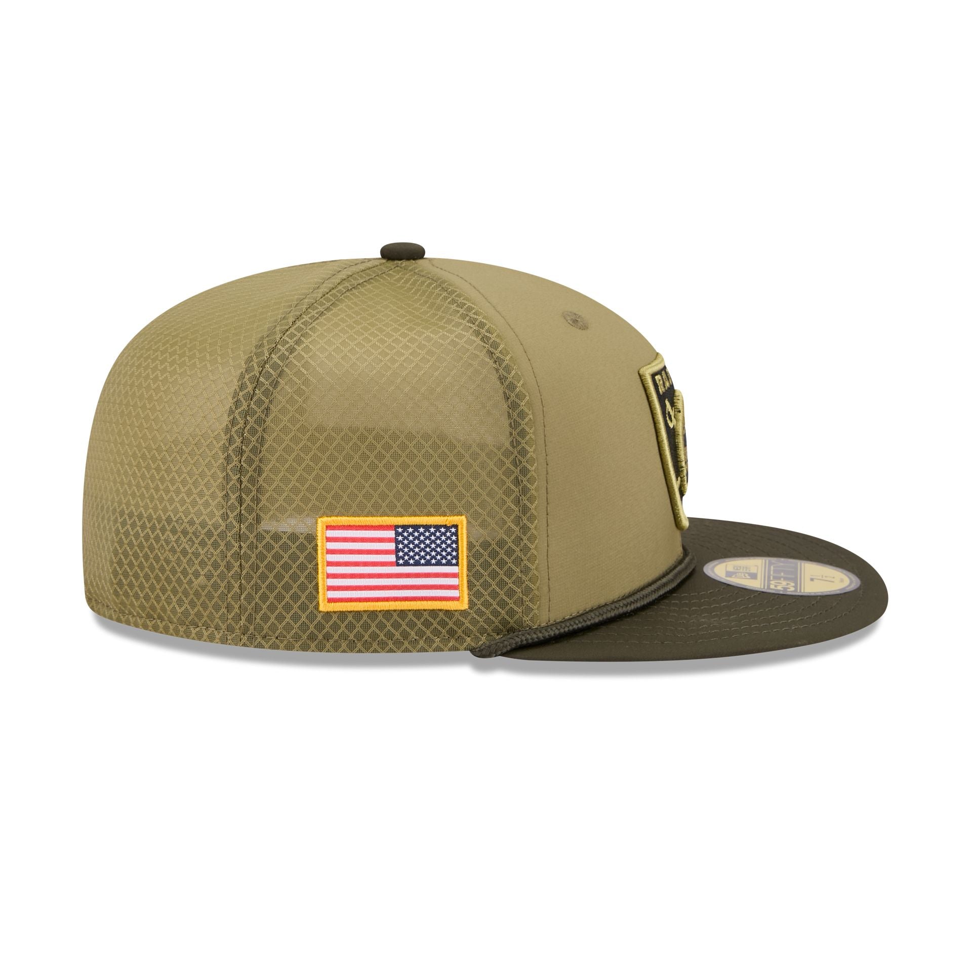 Las Vegas Raiders 2025 Salute to Service 59FIFTY Fitted Hat - Image 4