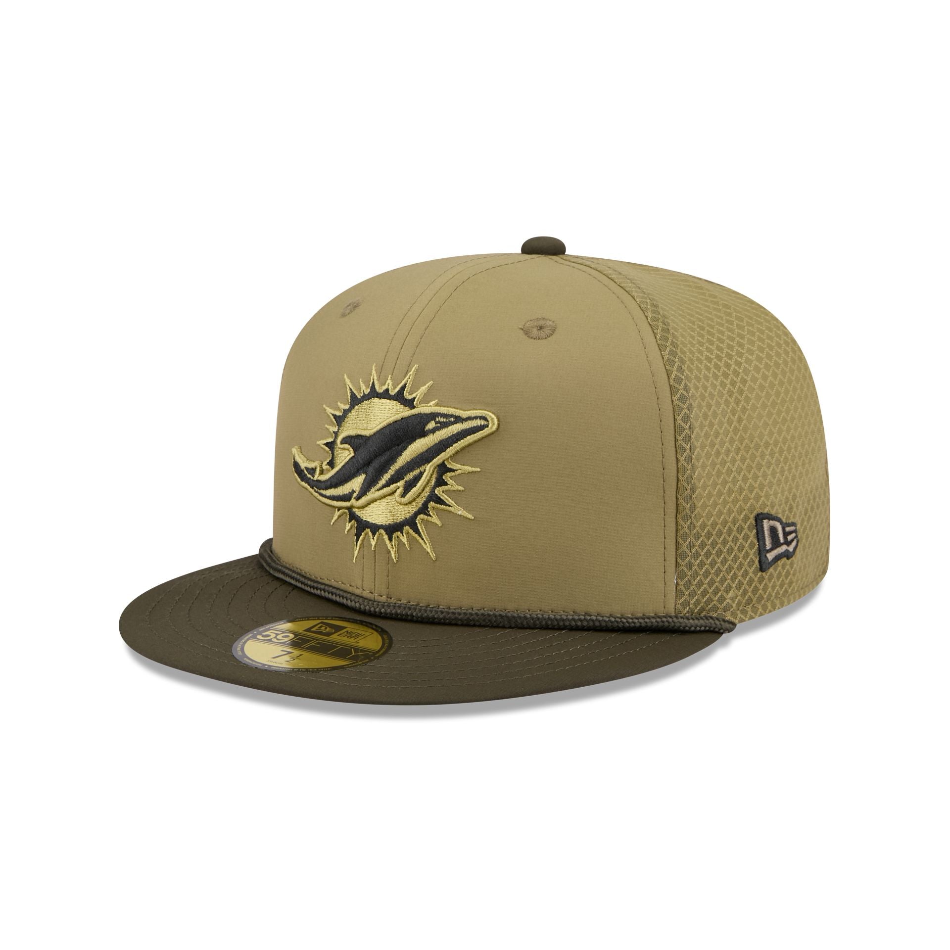 Miami Dolphins 2025 Salute to Service 59FIFTY Fitted Hat - Image 3