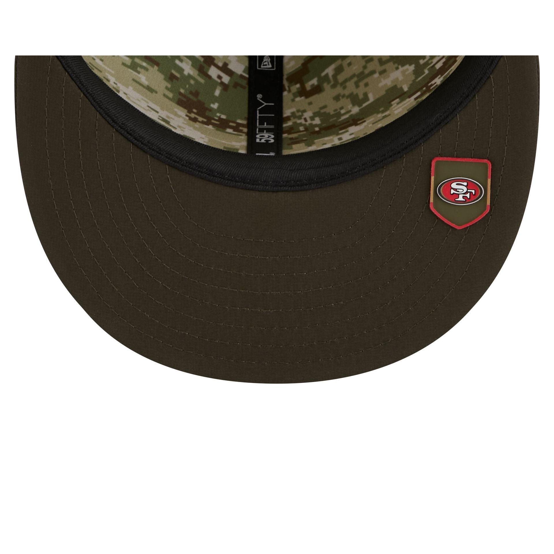 San Francisco 49ers 2025 Salute to Service 59FIFTY Fitted Hat - Image 7