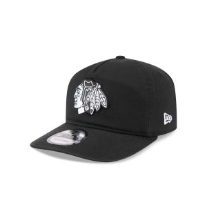 Chicago Blackhawks Black and White 19TWENTY Snapback Hat