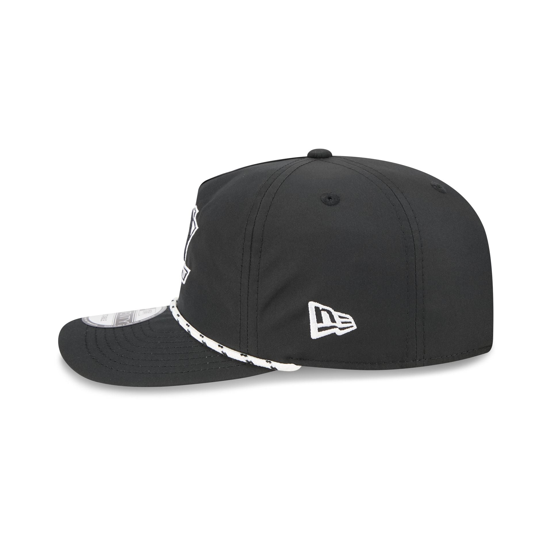Anaheim Ducks Black and White Rope 19TWENTY Snapback Hat - Image 4