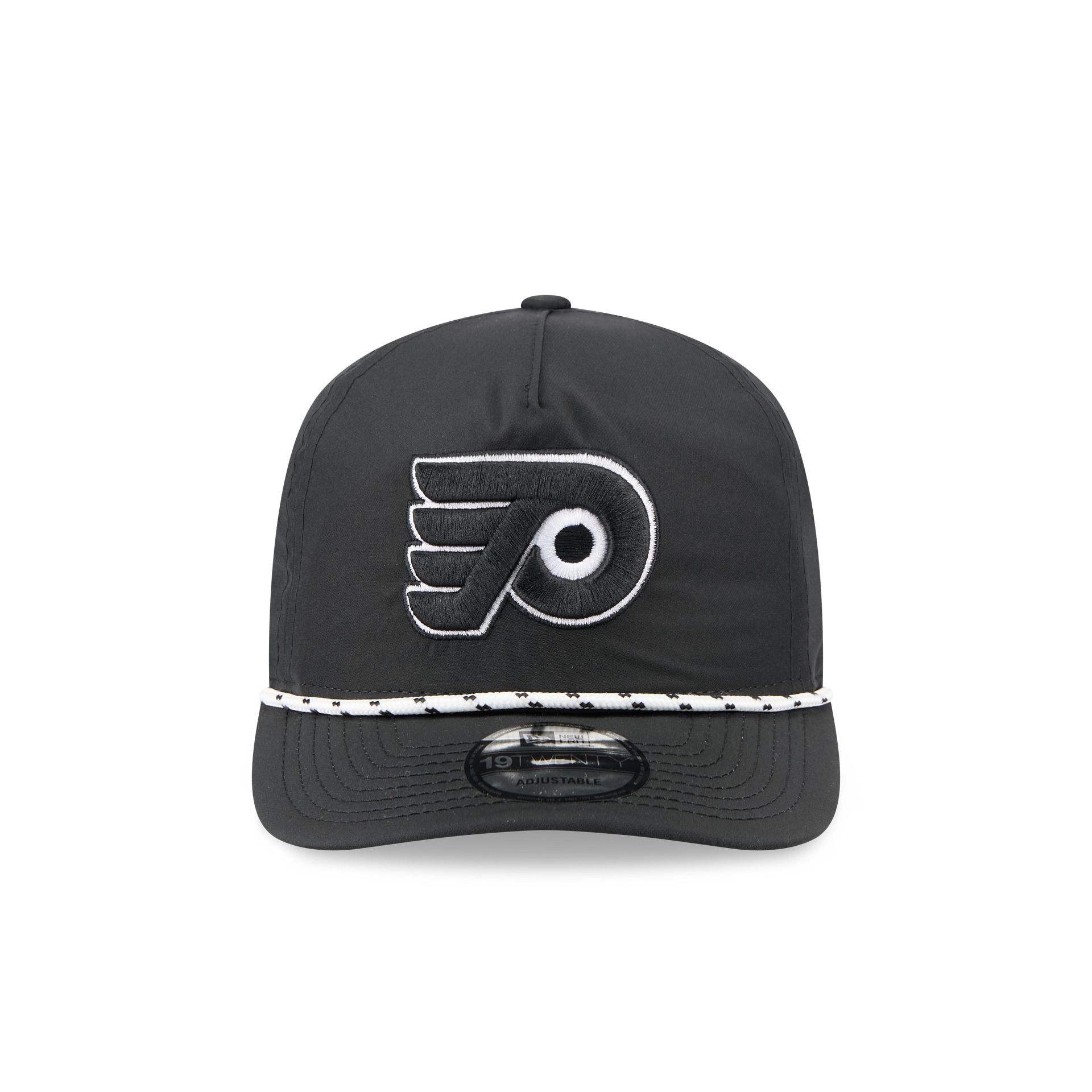 Philadelphia Flyers Black and White Rope 19TWENTY Snapback Hat - Image 2