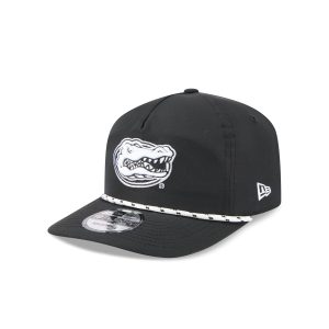 Florida Gators Black and White Rope 19TWENTY Snapback Hat