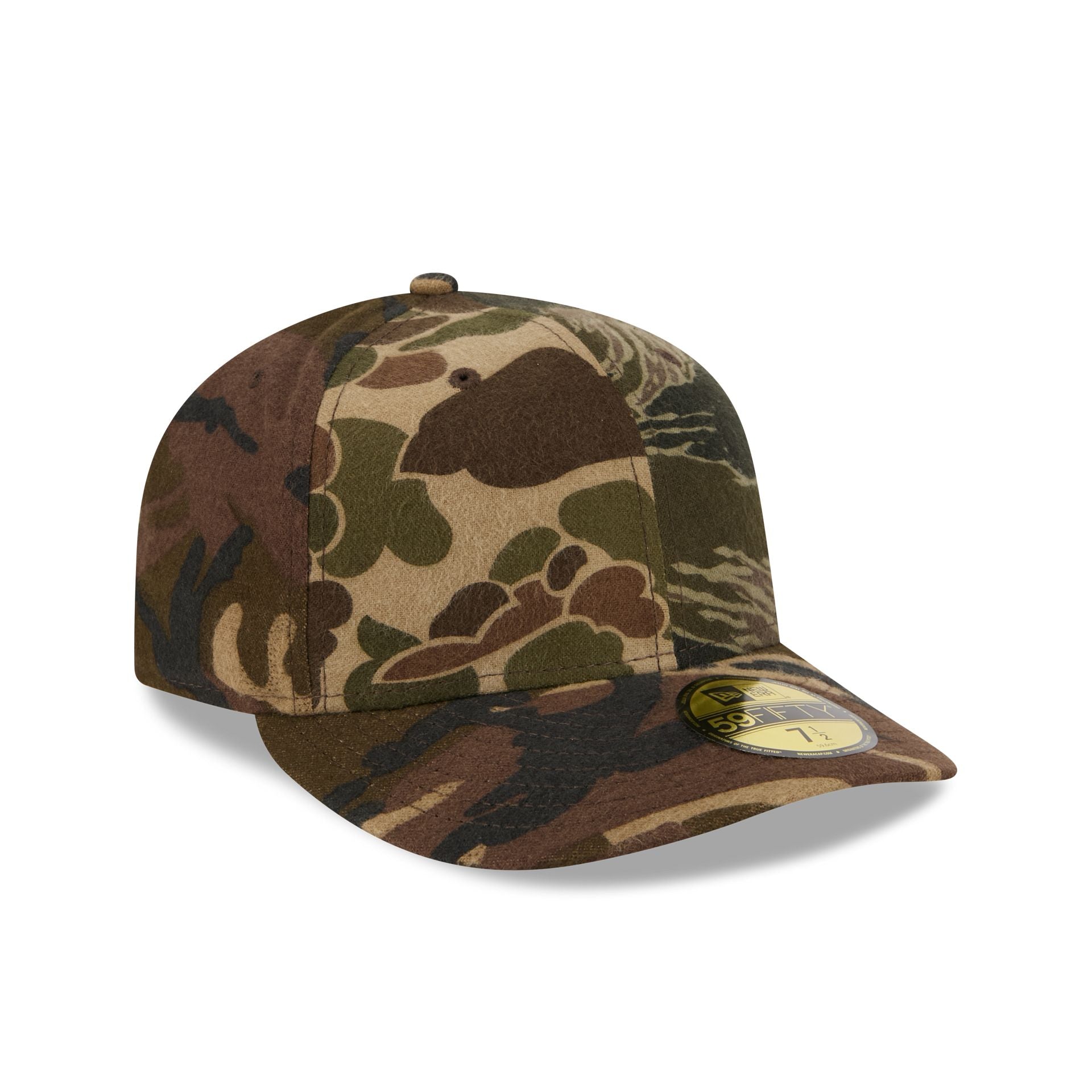 New Era Cap Three Looms Wool Woodland Camo 59FIFTY Fitted Hat - Image 3