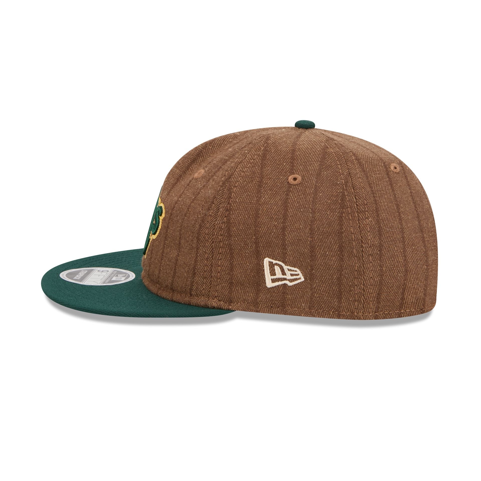 Athletics Three Looms Wool Pinstripe Retro Crown 9FIFTY Adjustable Hat - Image 5