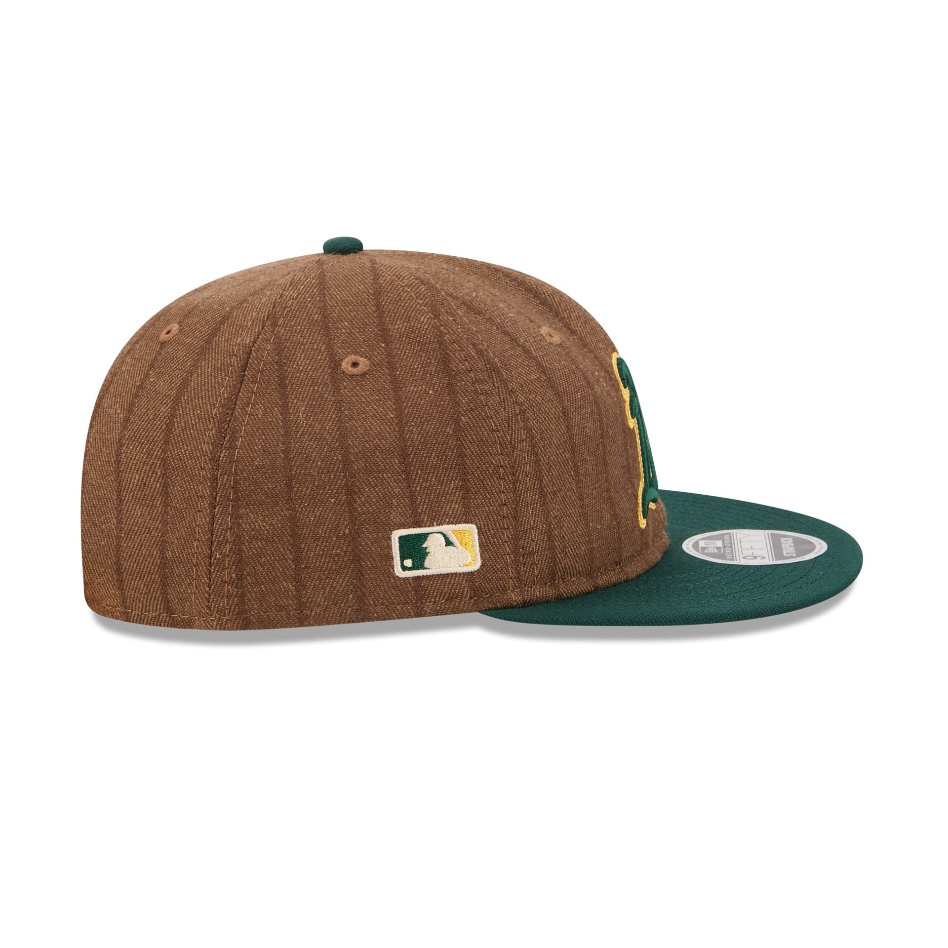 Athletics Three Looms Wool Pinstripe Retro Crown 9FIFTY Adjustable Hat - Image 4