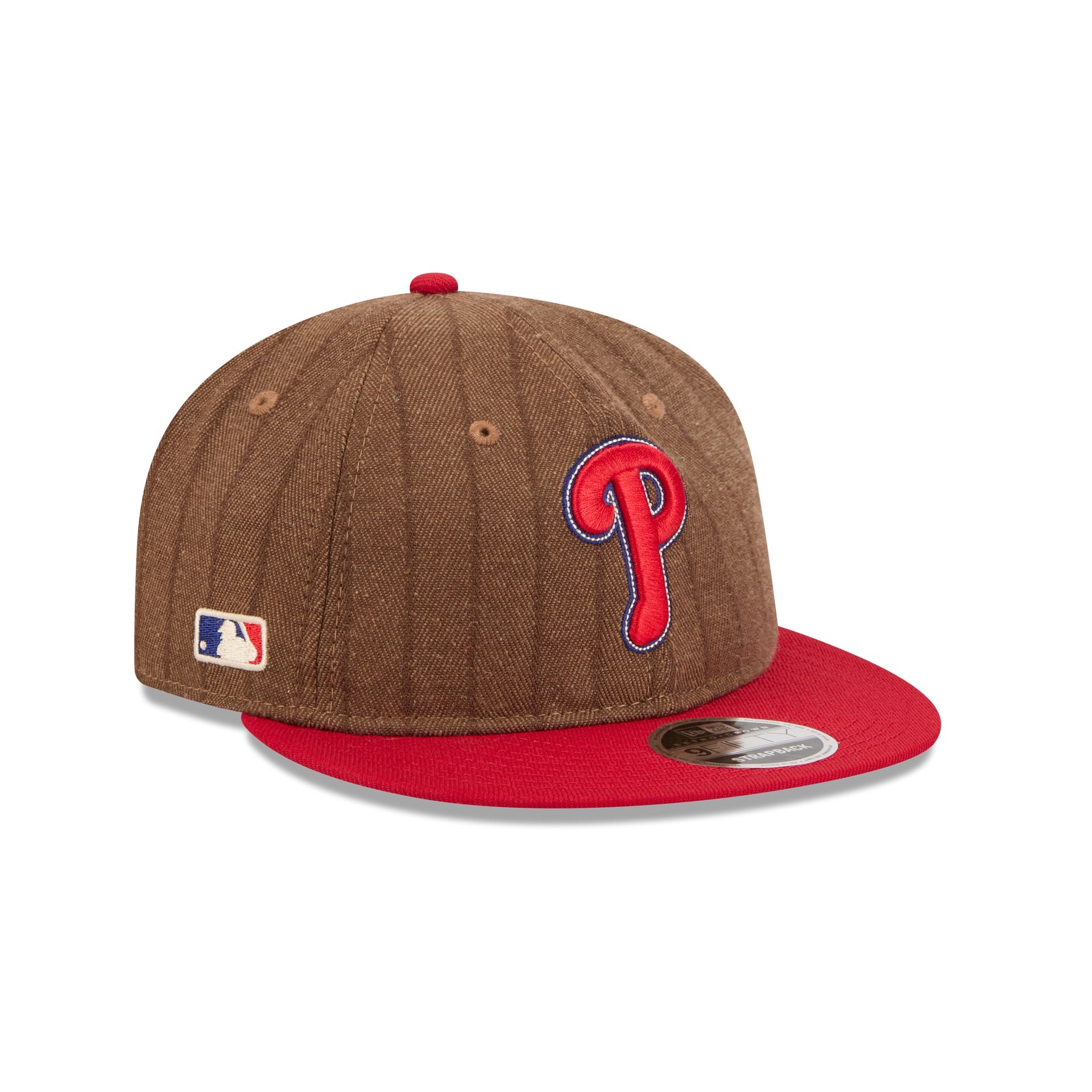 Philadelphia Phillies Three Looms Wool Pinstripe Retro Crown 9FIFTY Adjustable Hat