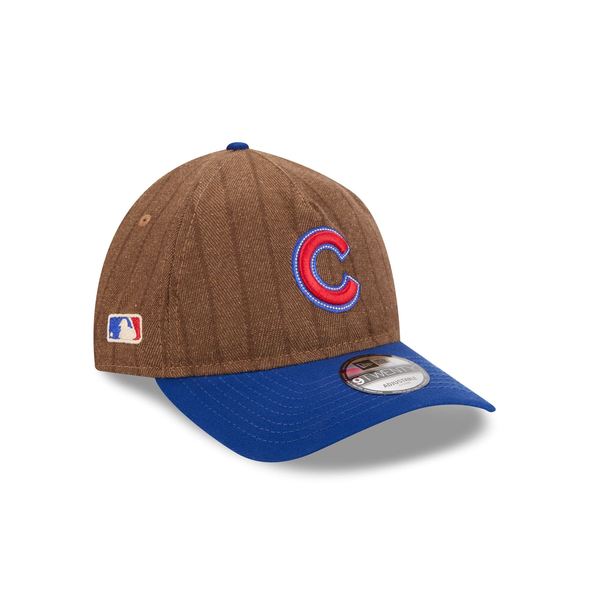 Chicago Cubs Three Looms Wool Pinstripe 9TWENTY A-Frame Adjustable Hat