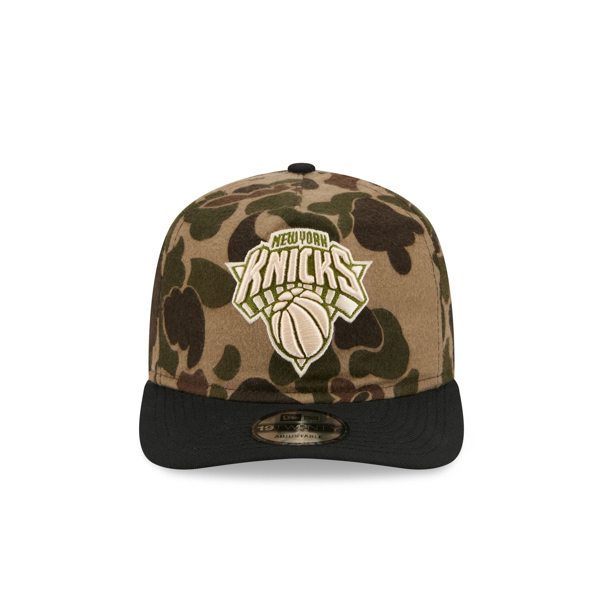 New York Knicks Three Looms Wool Duck Camo 19TWENTY Adjustable Hat - Image 2