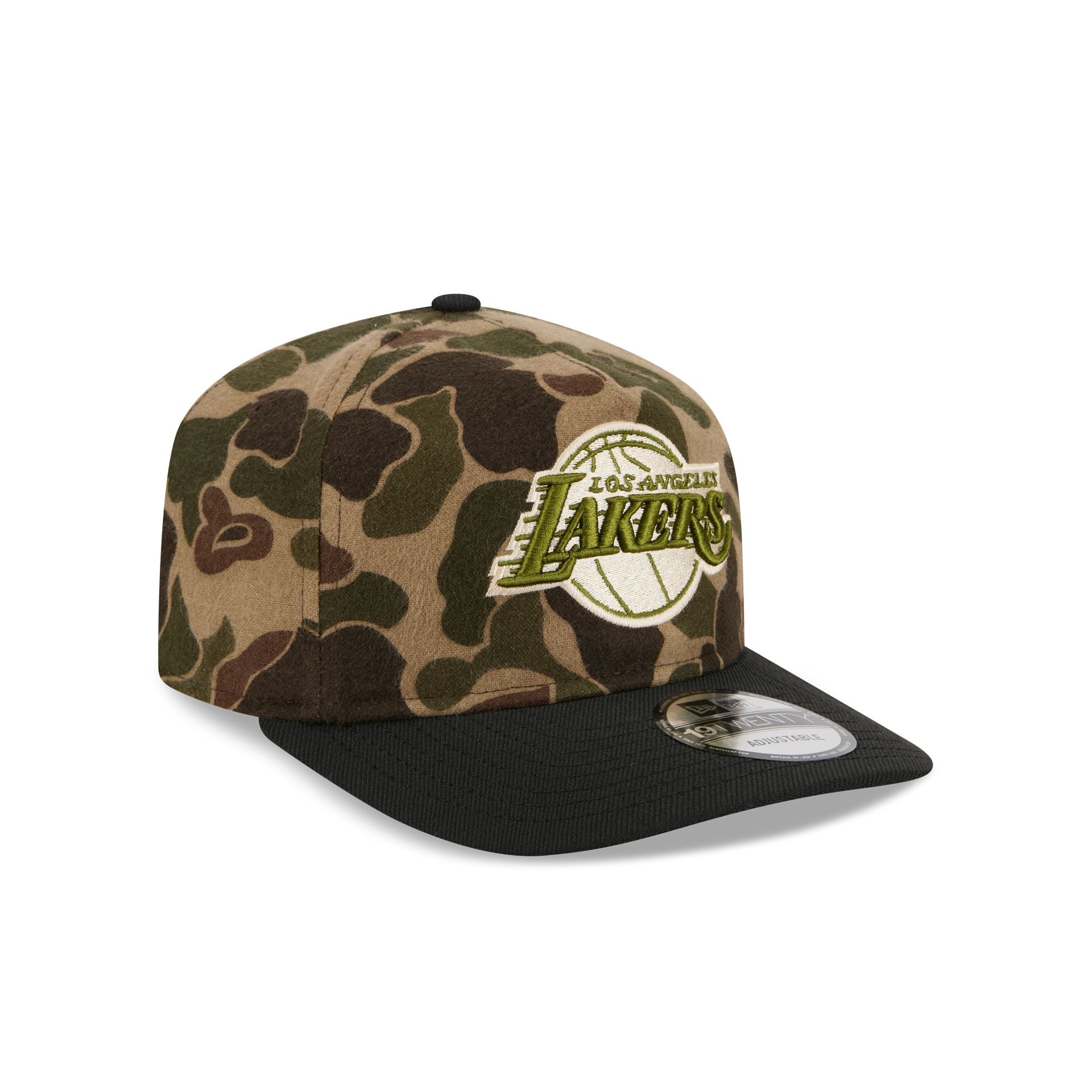 Los Angeles Lakers Three Looms Wool Duck Camo 19TWENTY Adjustable Hat - Image 3