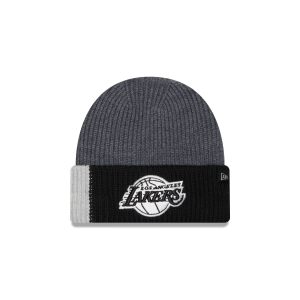 Los Angeles Lakers Merino Wool Color Block Cuff Knit Hat