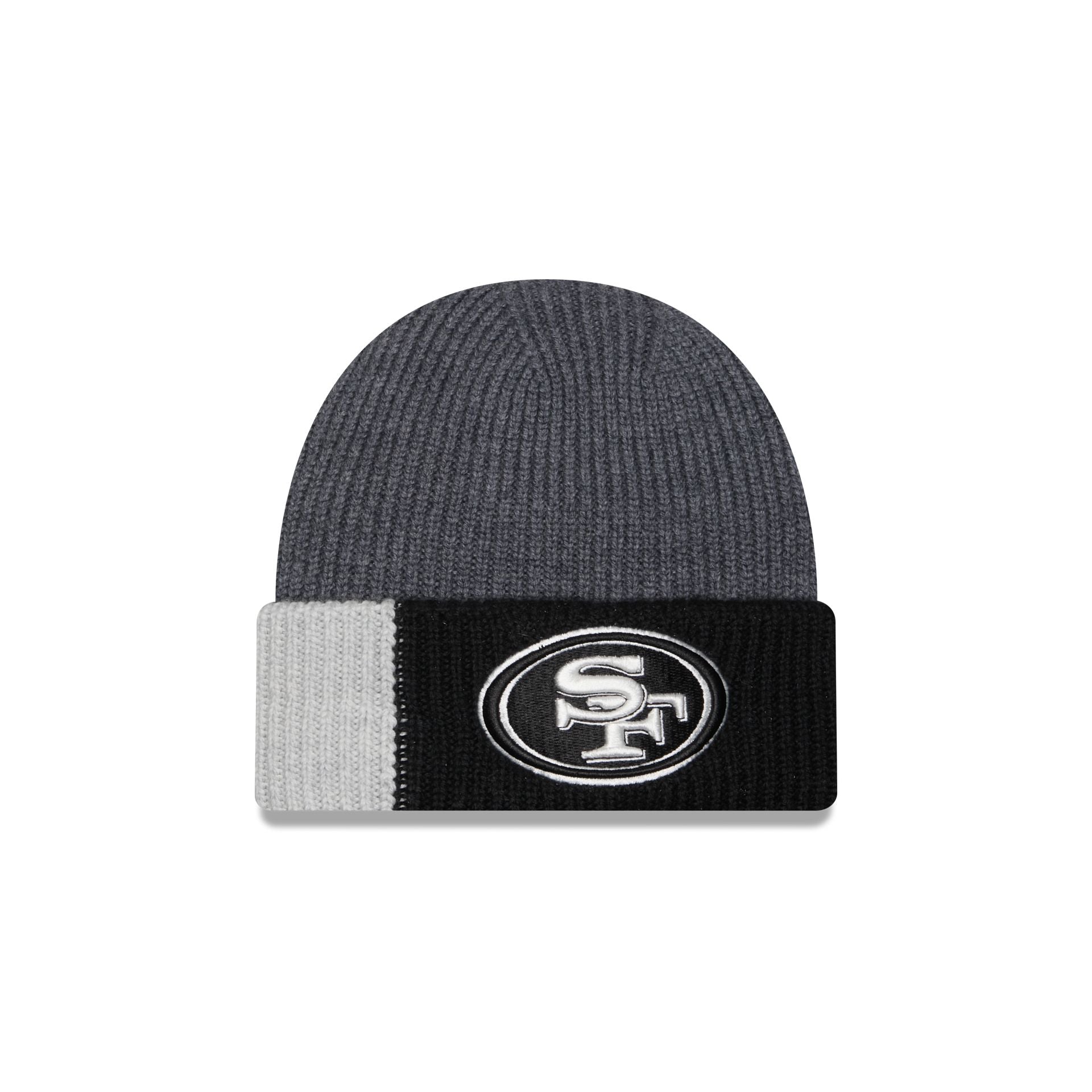 San Francisco 49ers Merino Wool Color Block Cuff Knit Hat