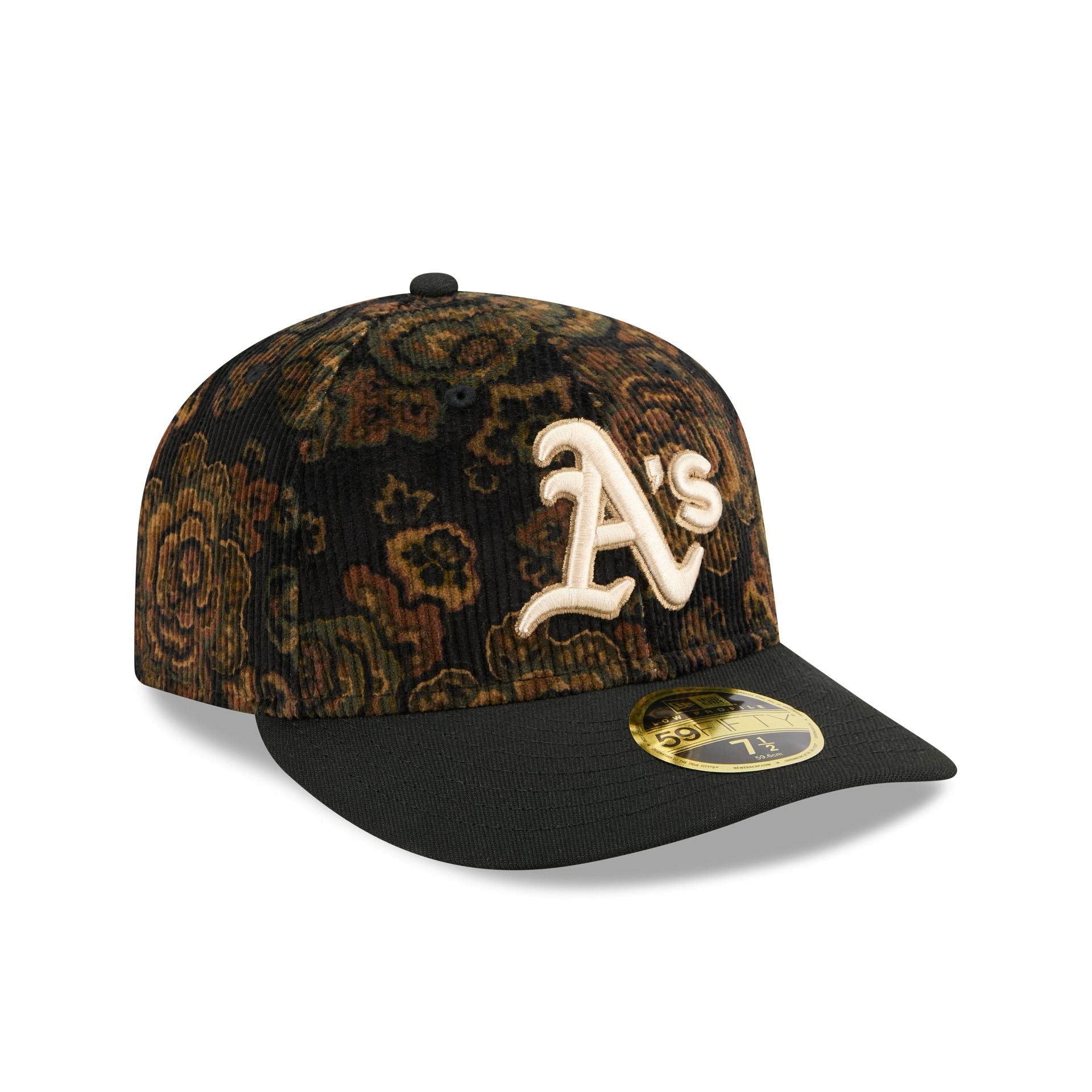 Athletics Three Looms Floral Cord Low Profile 59FIFTY Fitted Hat - Image 3