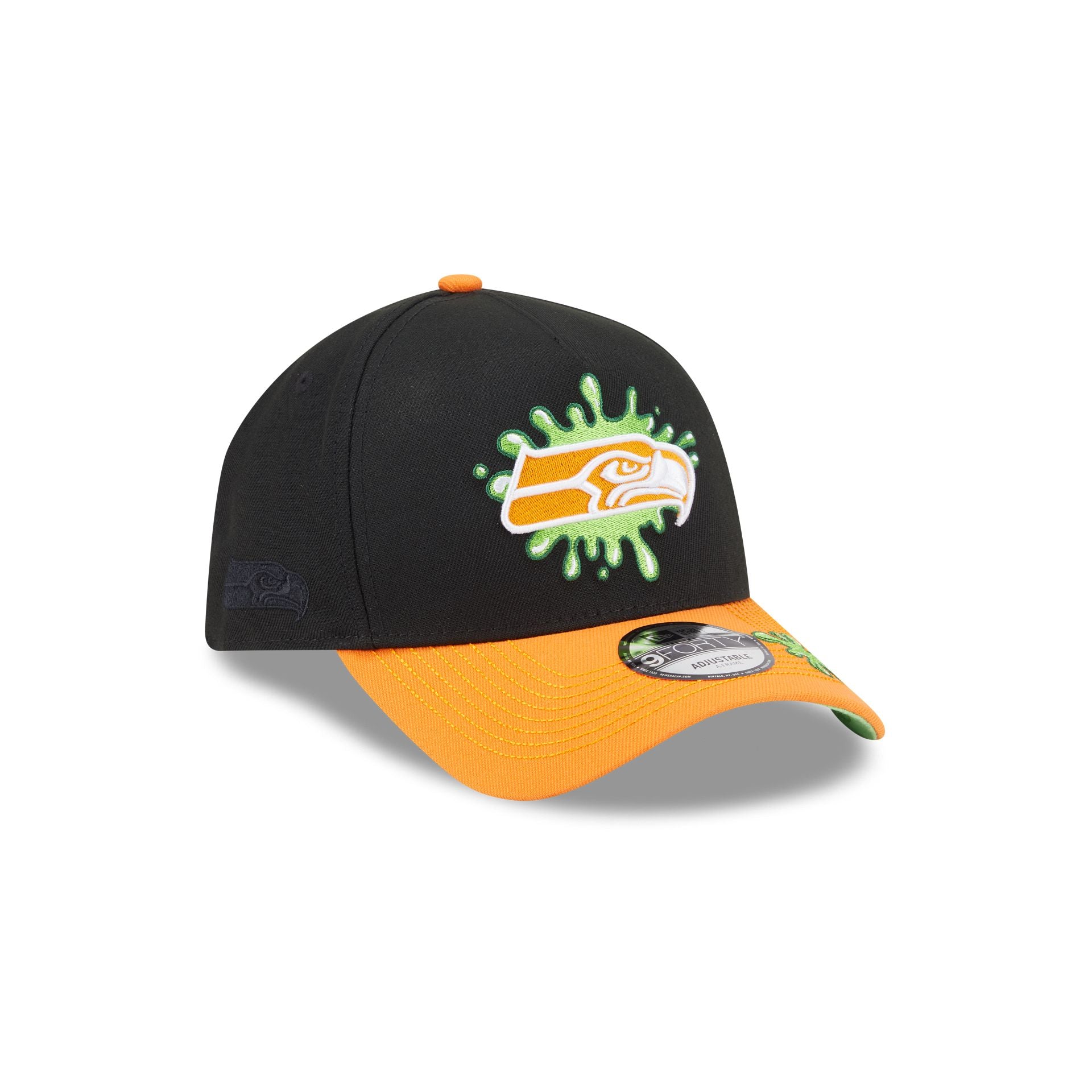 Nickelodeon Slime x Seattle Seahawks 9FORTY A-Frame Snapback Hat - Image 3