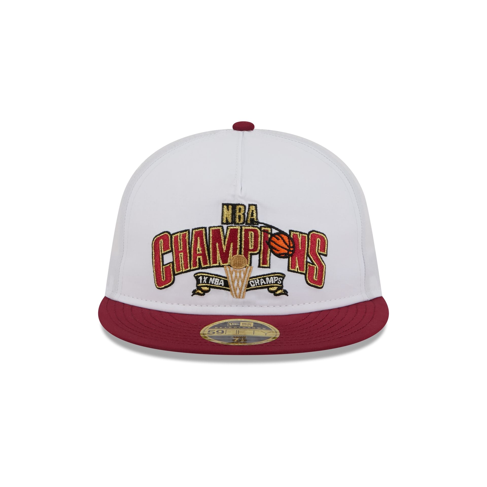 Cleveland Cavaliers Champions White Retro Crown 59FIFTY Fitted Hat - Image 2
