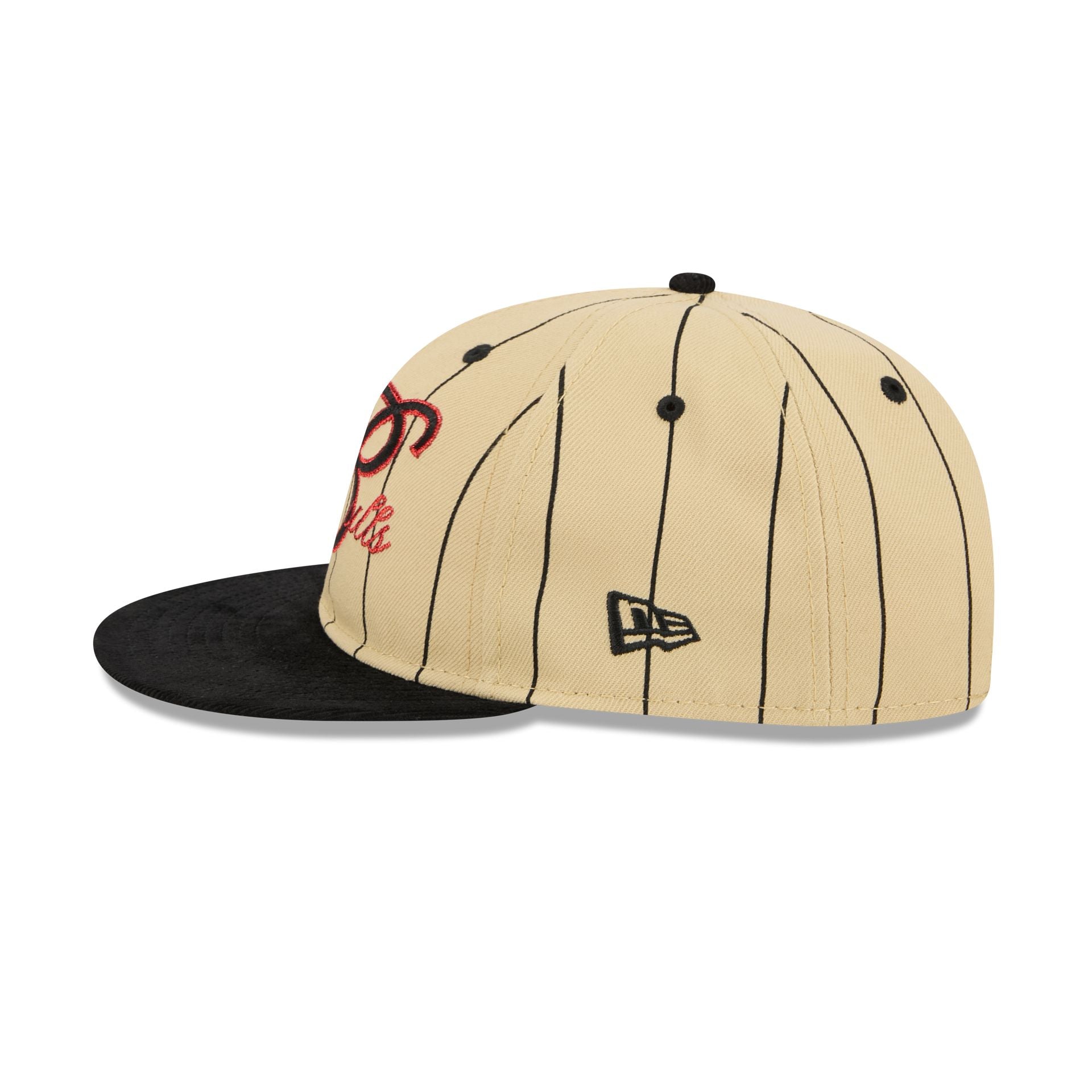 Chicago Bulls Pinstripe Script Retro Crown 9FIFTY Adjustable Hat - Image 4