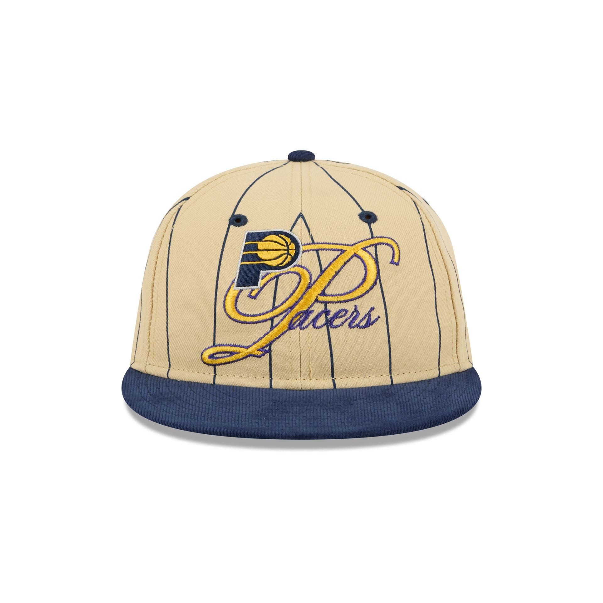 Indiana Pacers Pinstripe Script Retro Crown 9FIFTY Adjustable Hat - Image 2