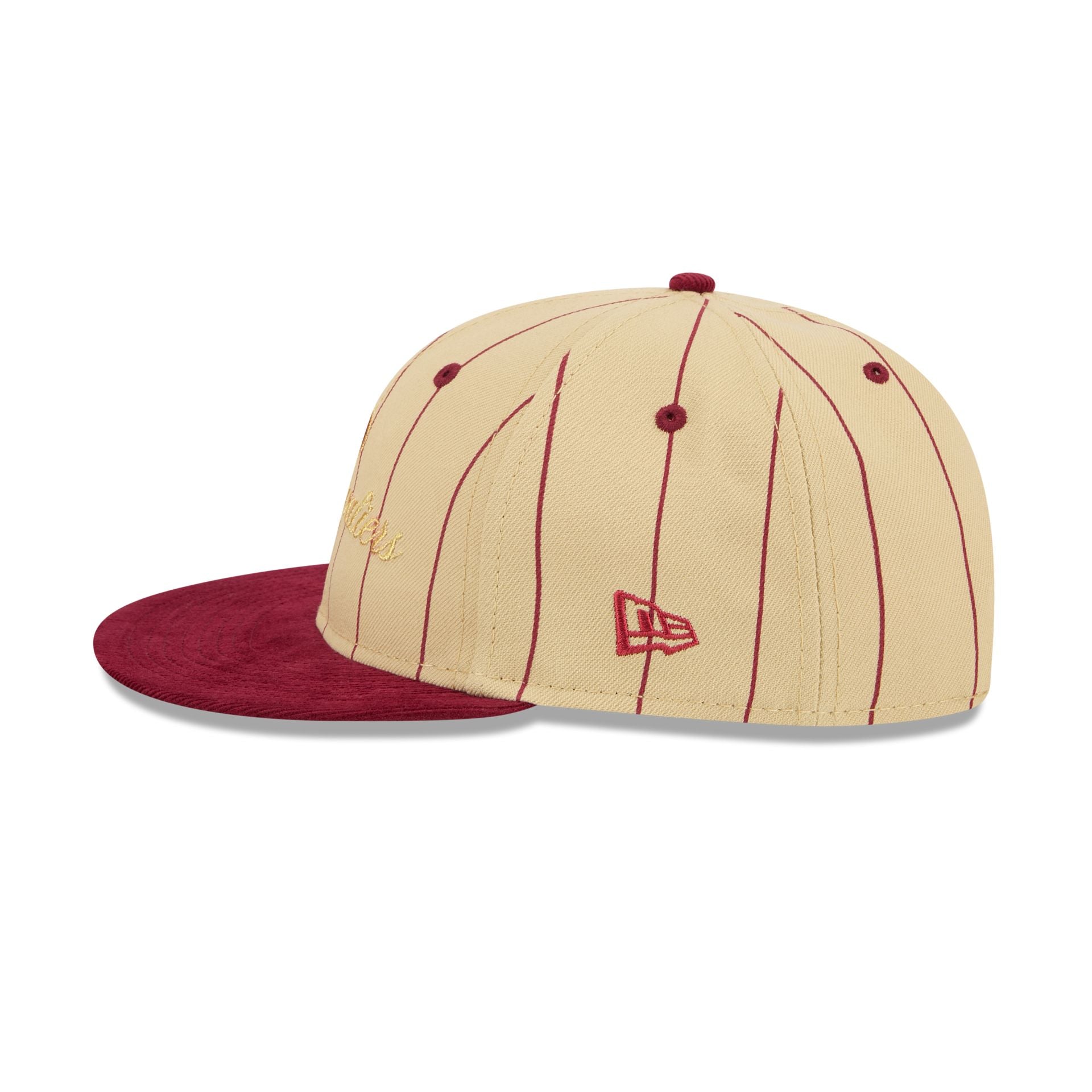 Cleveland Cavaliers Pinstripe Script Retro Crown 9FIFTY Adjustable Hat - Image 4