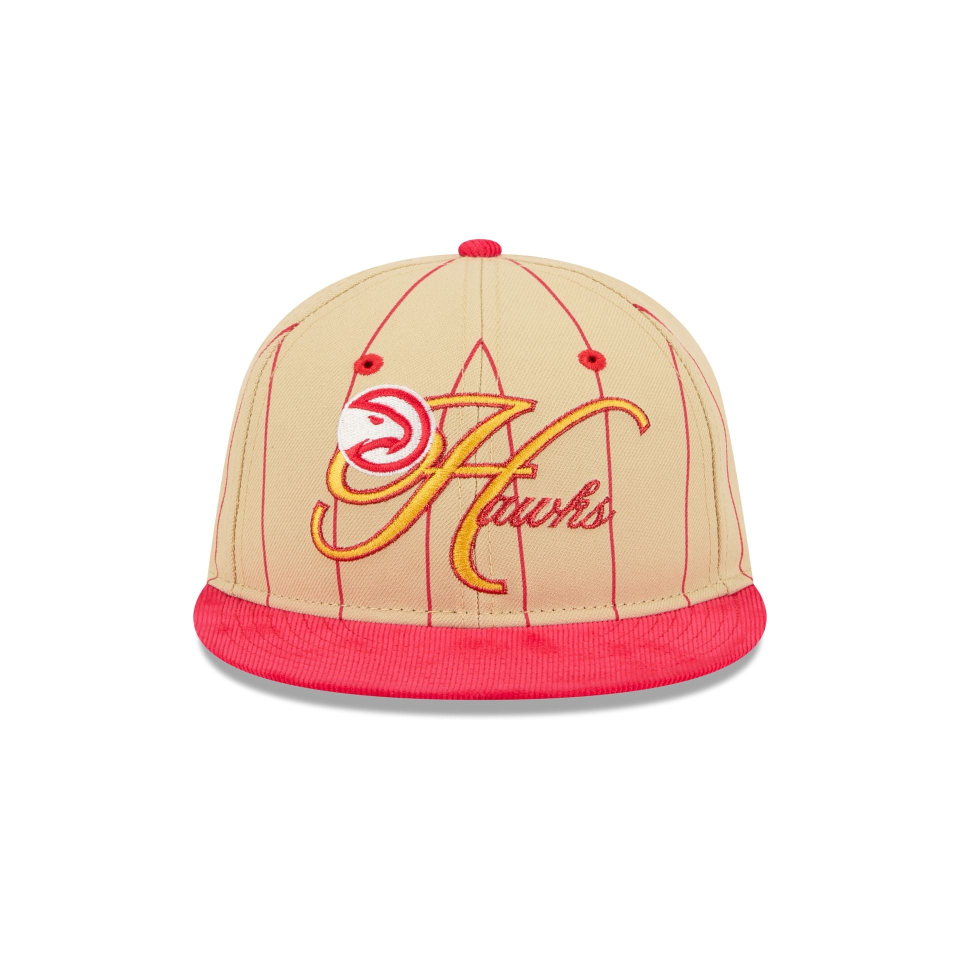 Atlanta Hawks Pinstripe Script Retro Crown 9FIFTY Adjustable Hat - Image 2