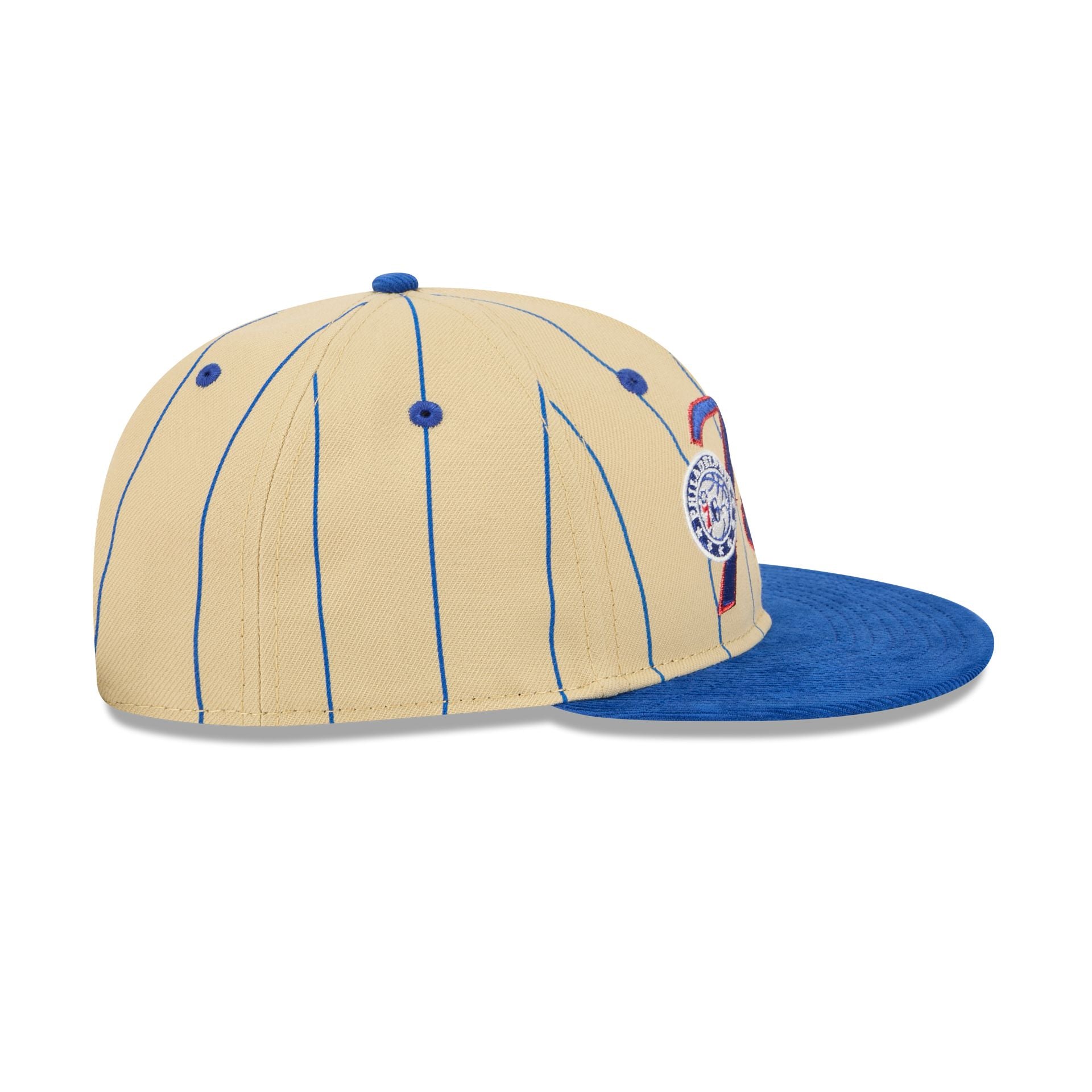 Philadelphia 76ers Pinstripe Script Retro Crown 9FIFTY Adjustable Hat - Image 5