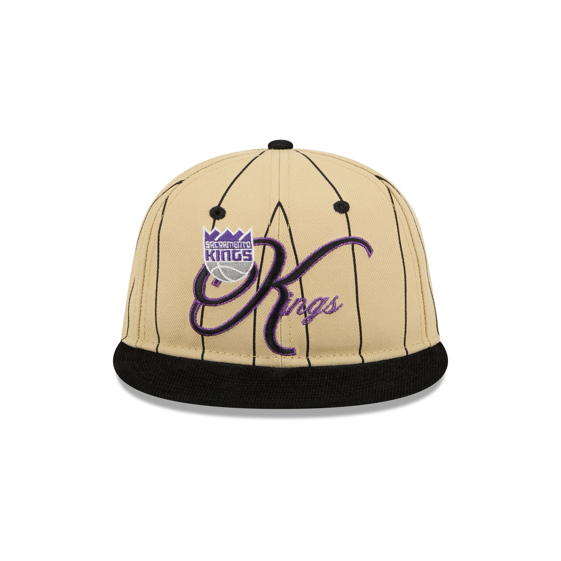 Sacramento Kings Pinstripe Script Retro Crown 9FIFTY Adjustable Hat - Image 2