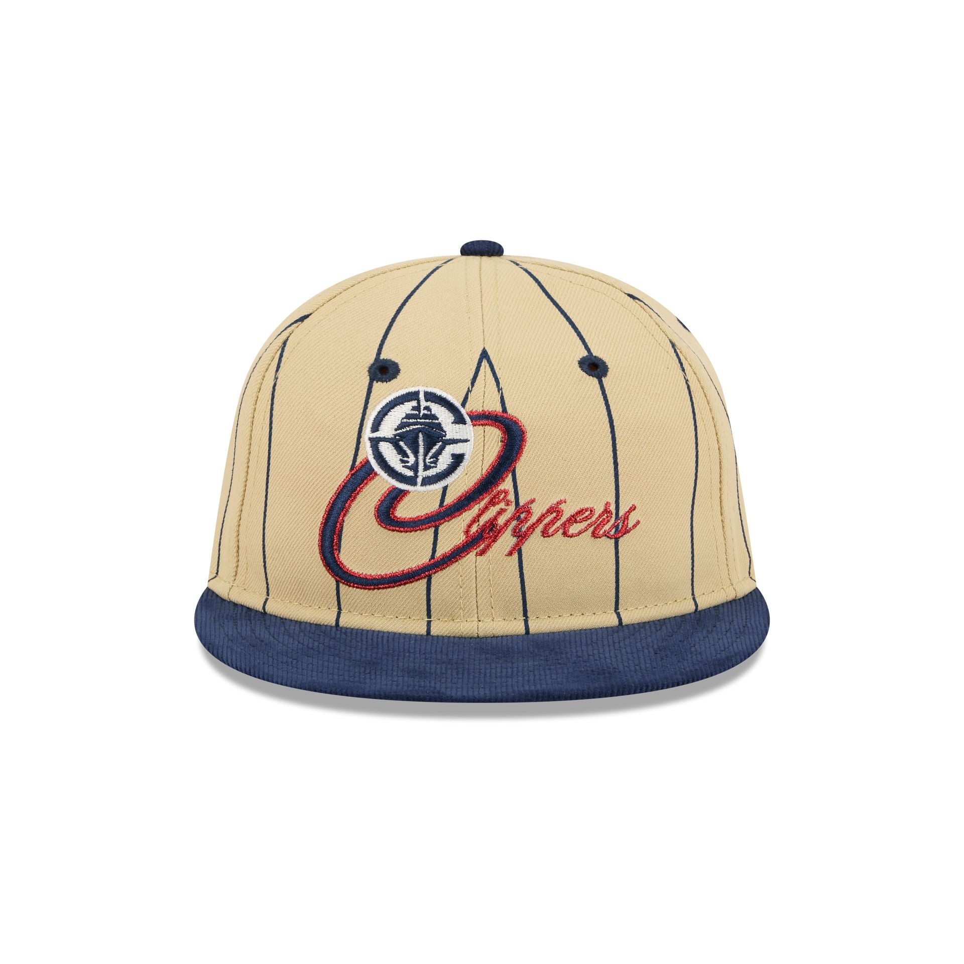 Los Angeles Clippers Pinstripe Script Retro Crown 9FIFTY Adjustable Hat - Image 2