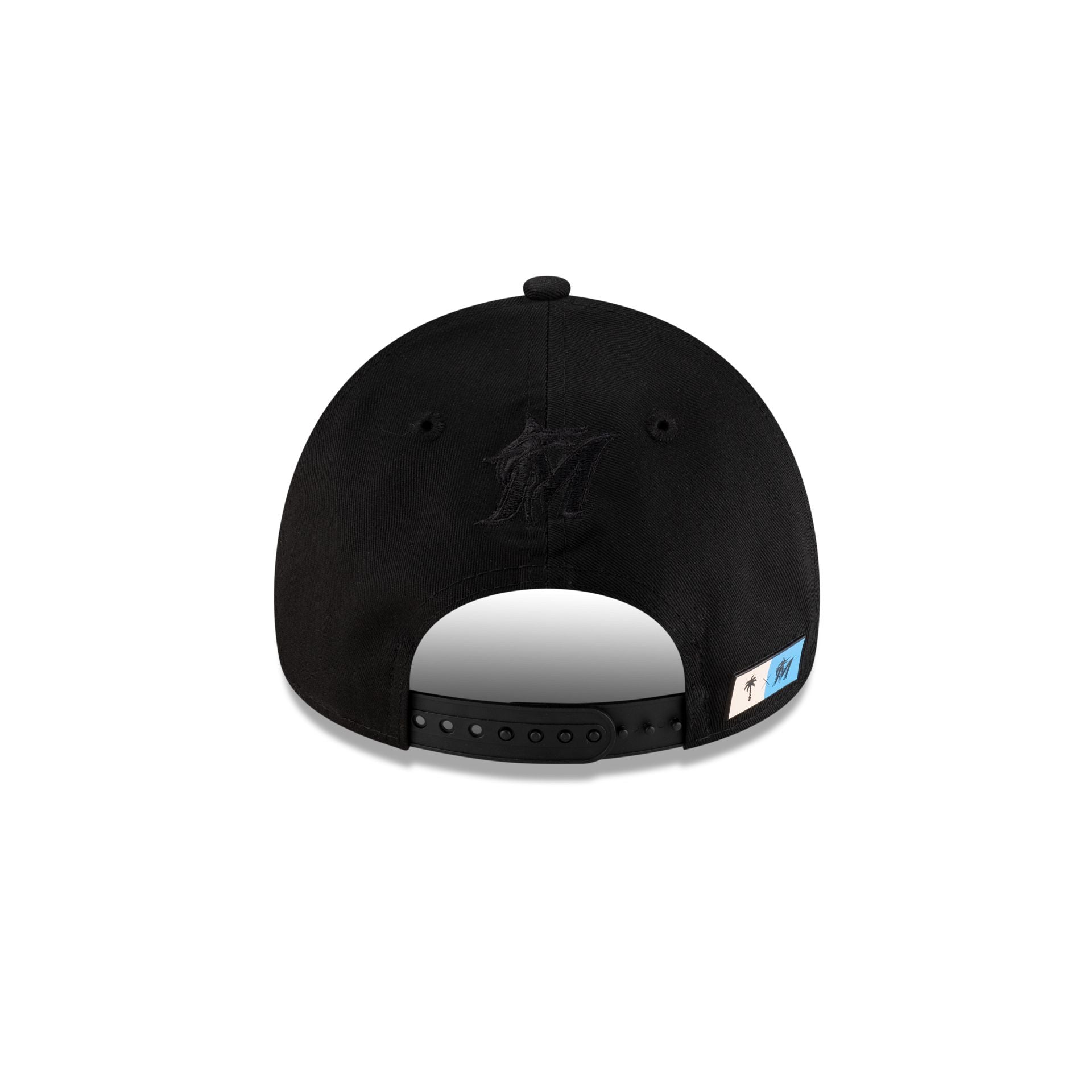 Palm Tree Crew x Miami Marlins Black 9FORTY A-Frame Snapback Hat - Image 6