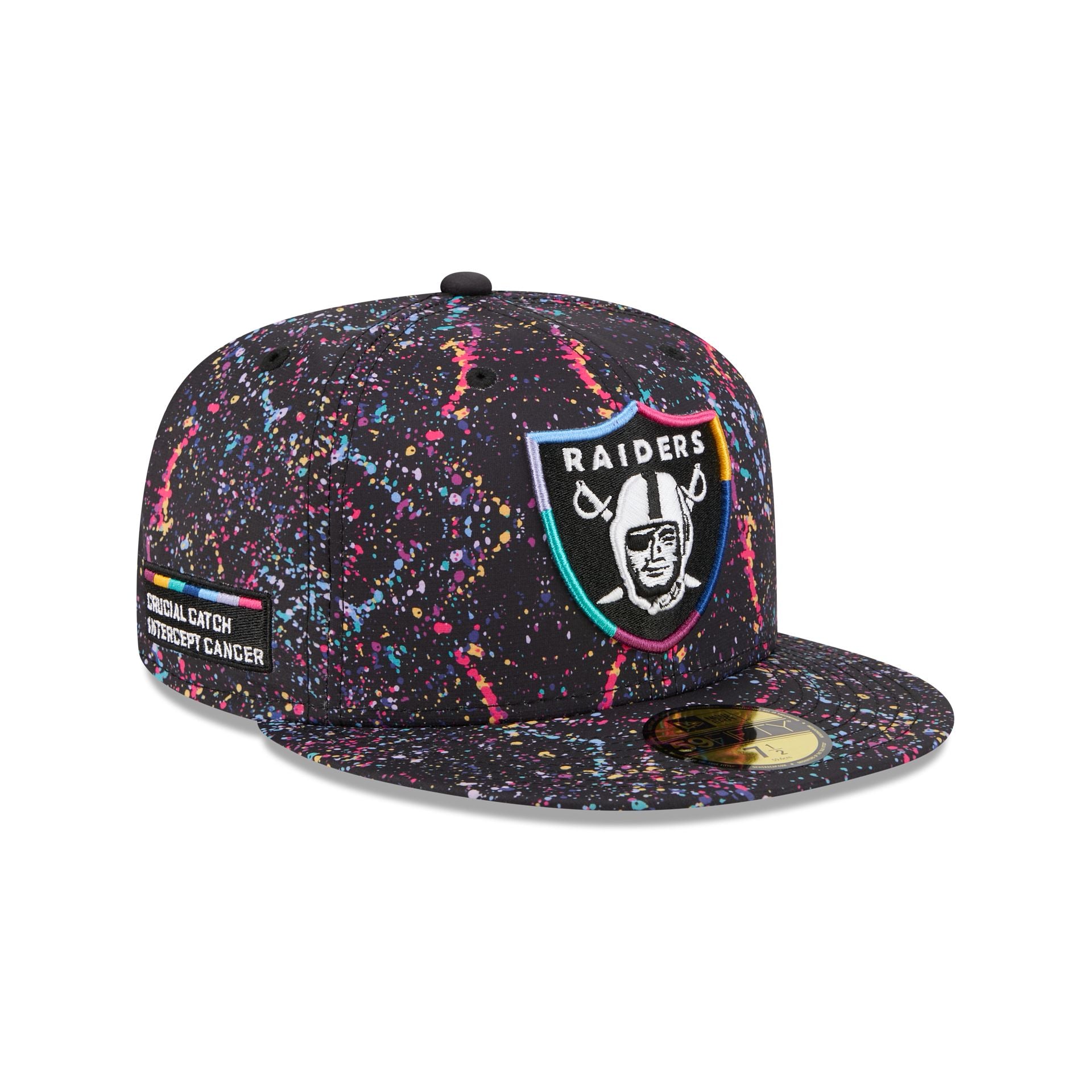 Las Vegas Raiders 2025 Crucial Catch 59FIFTY Fitted Hat