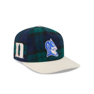 Duke Blue Devils Plaid Letterman 19TWENTY Adjustable Hat